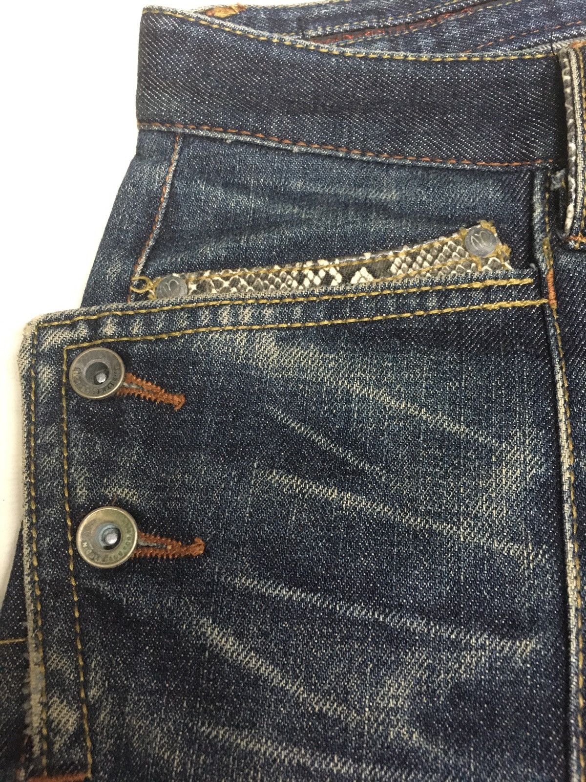 Japanese Brand × Vintage Vintage Nicole club snake trim pocket distressed denim Size US 31 - 8 Thumbnail