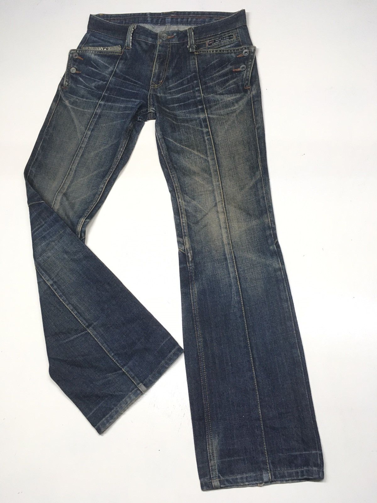Japanese Brand × Vintage Vintage Nicole club snake trim pocket distressed denim Size US 31 - 5 Thumbnail