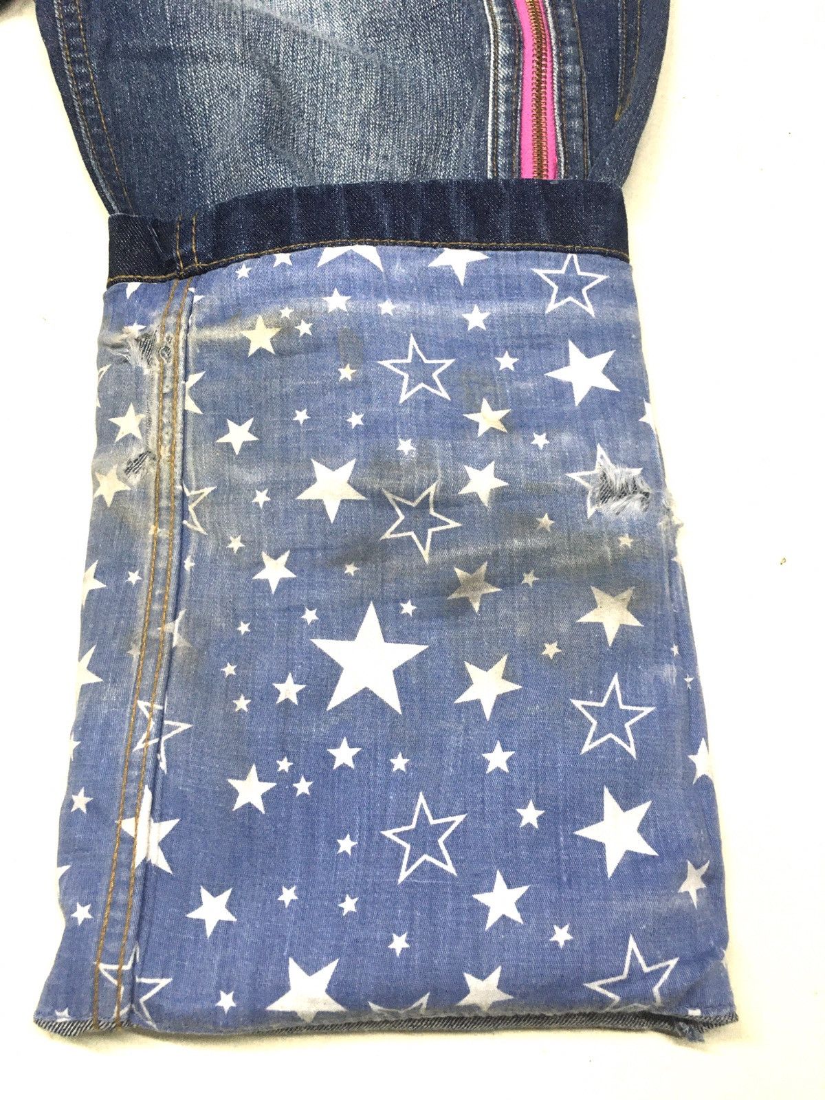 Japanese Brand Chu xxx’s mind spell out big cross bone denim Size US 28 / EU 44 - 12 Thumbnail