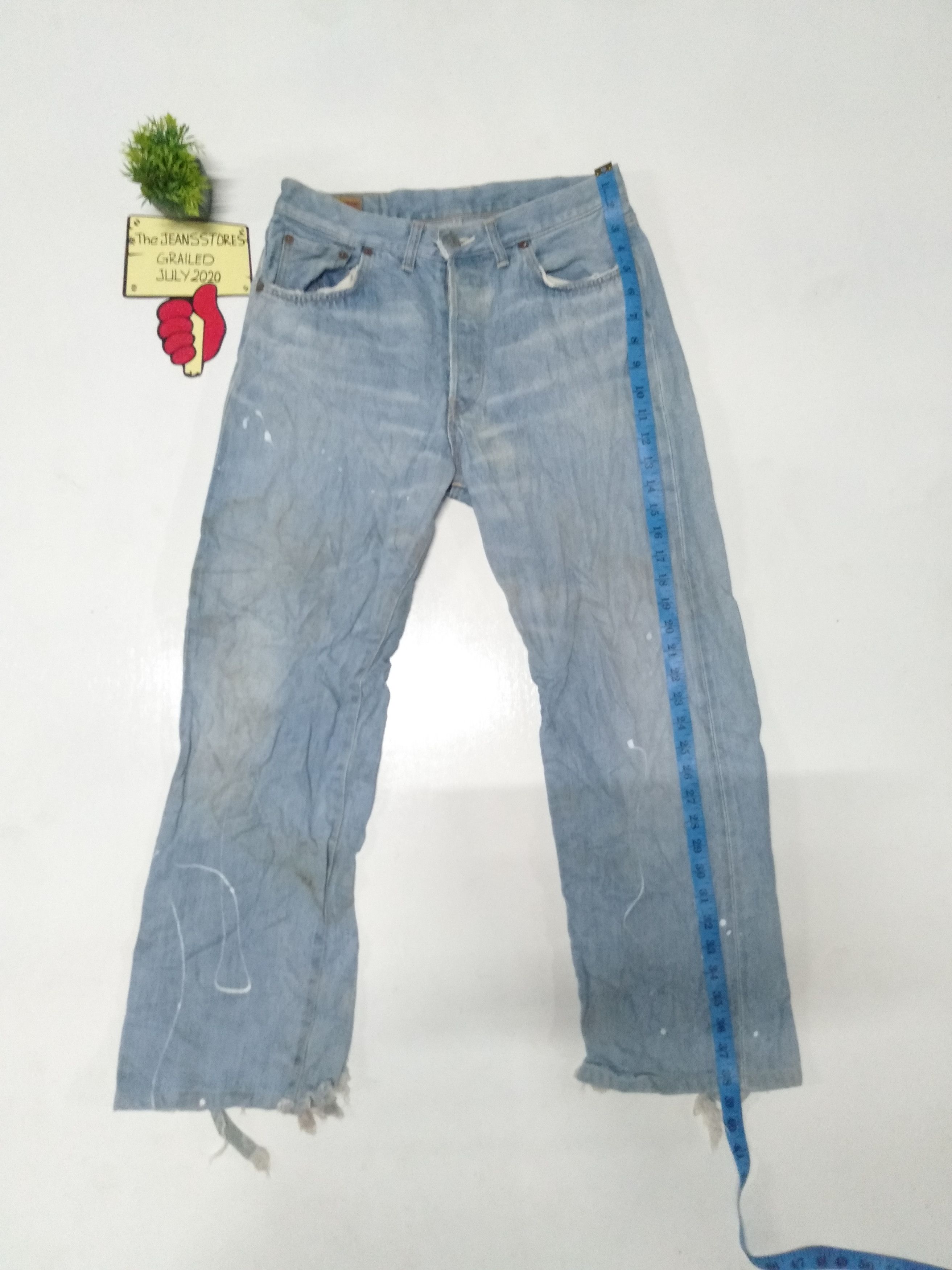 Edwin × Japanese Brand × Vintage vintage Edwin 505sx distressed blue wash selvedge denim Size US 30 / EU 46 - 2 Thumbnail