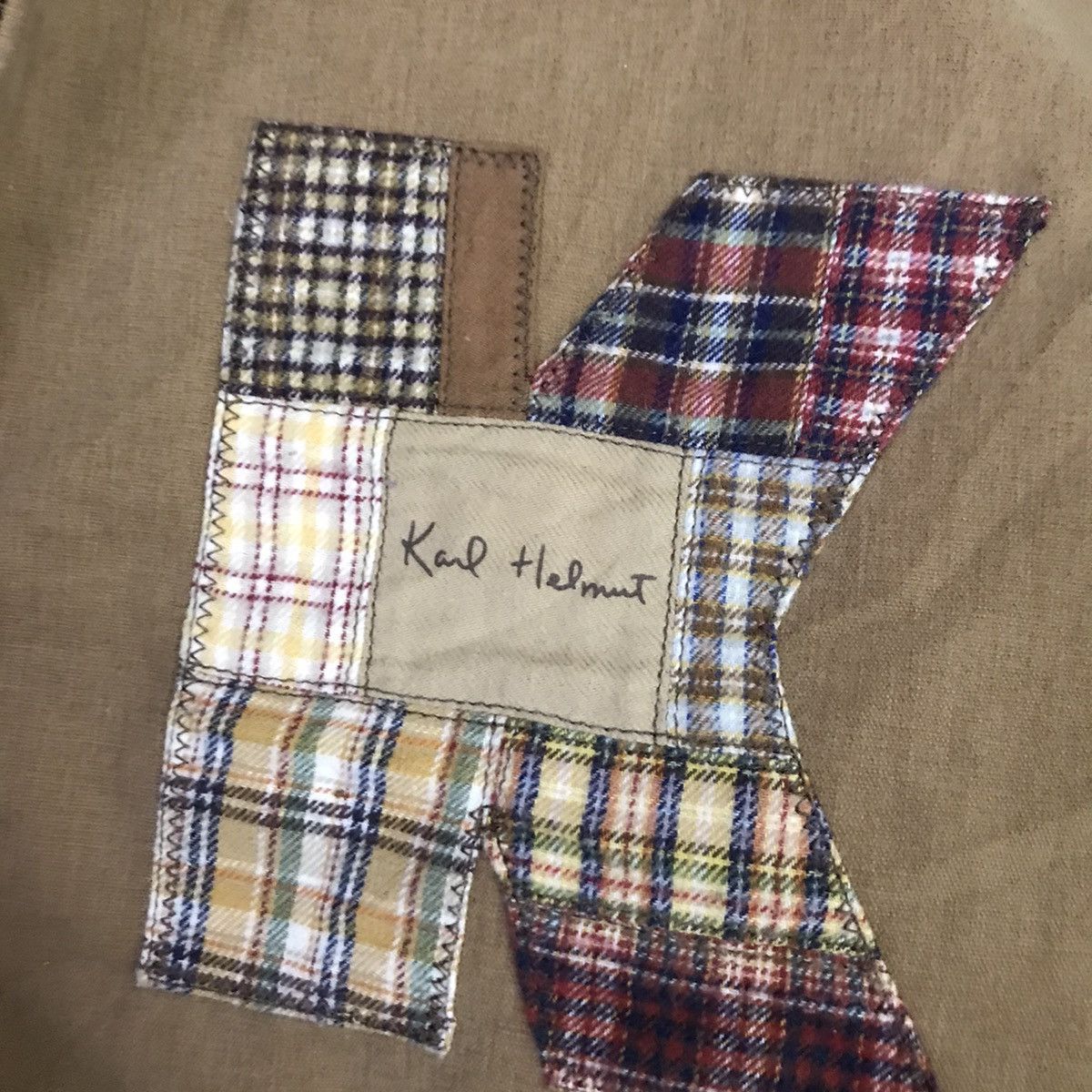 Japanese Brand × Karl Helmut × Pink House Karl helmet x Pink house patchwork design jacket hoodies Size US M / EU 48-50 / 2 - 9 Thumbnail