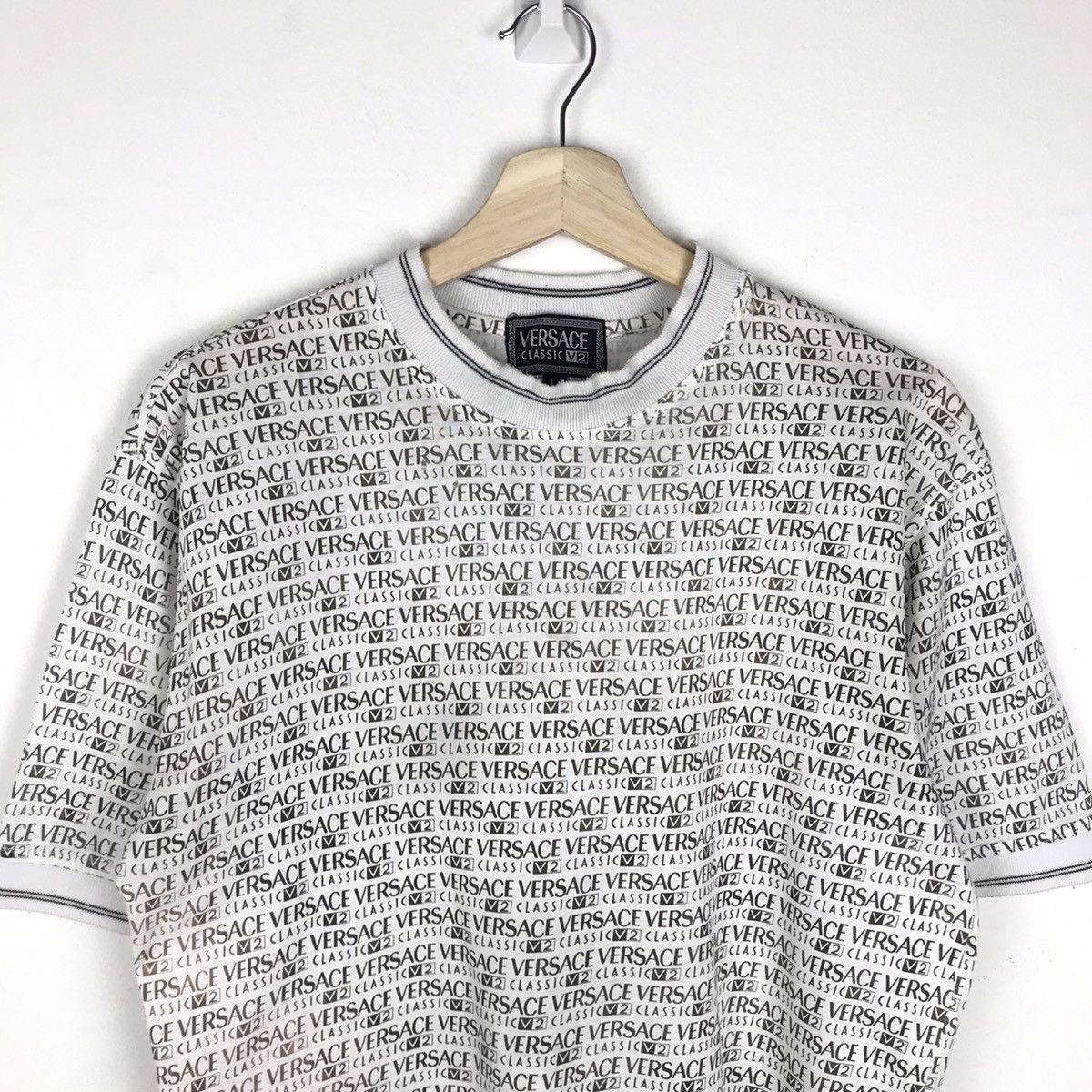 Versace × Vintage Vintage Versace Classic V2 Fullprint Tee Size US M / EU 48-50 / 2 - 2 Thumbnail