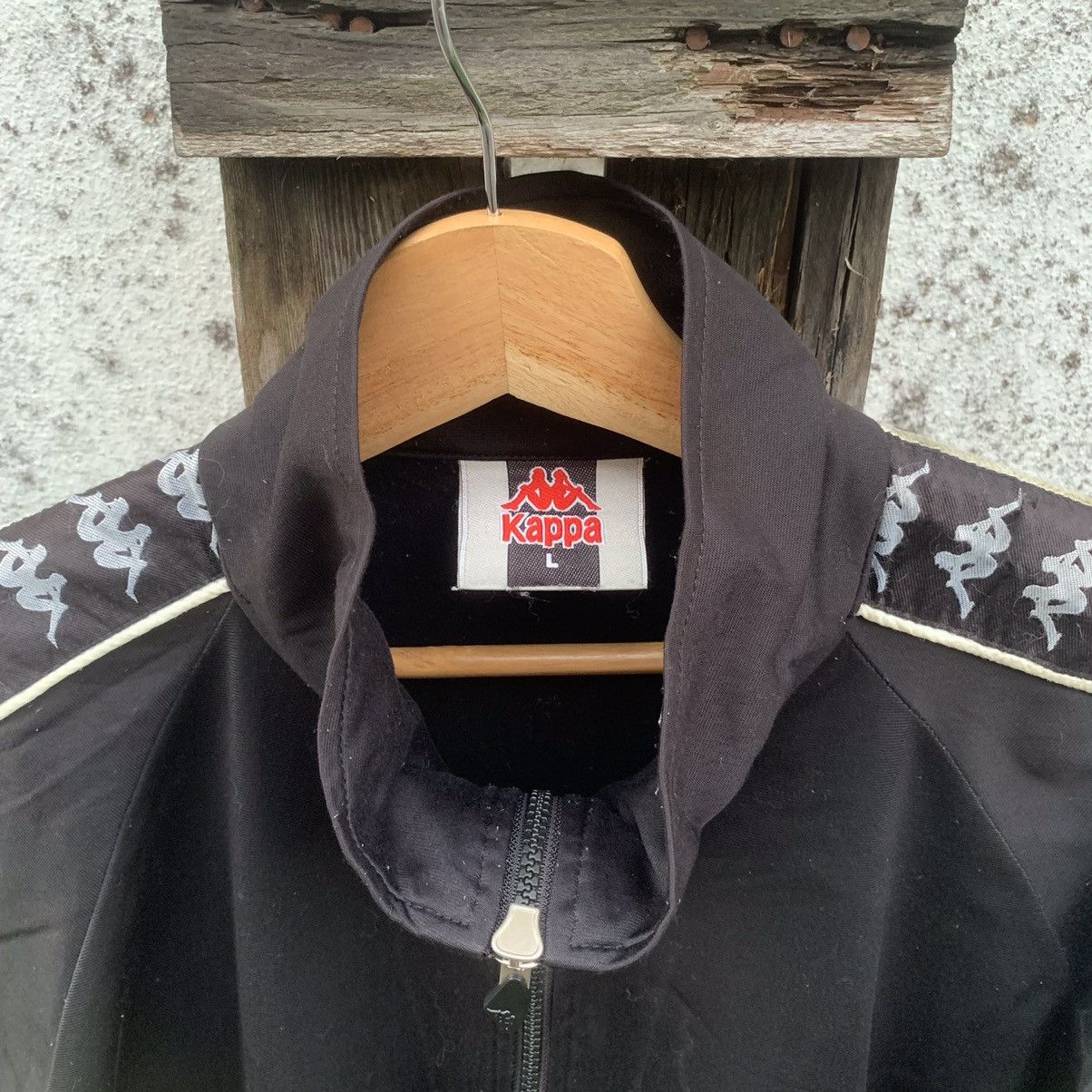 Kappa × Vintage 💥 1990’s Vintage Kappa Big Logo Side Tape Zip Ups Jacket Size US L / EU 52-54 / 3 - 5 Thumbnail