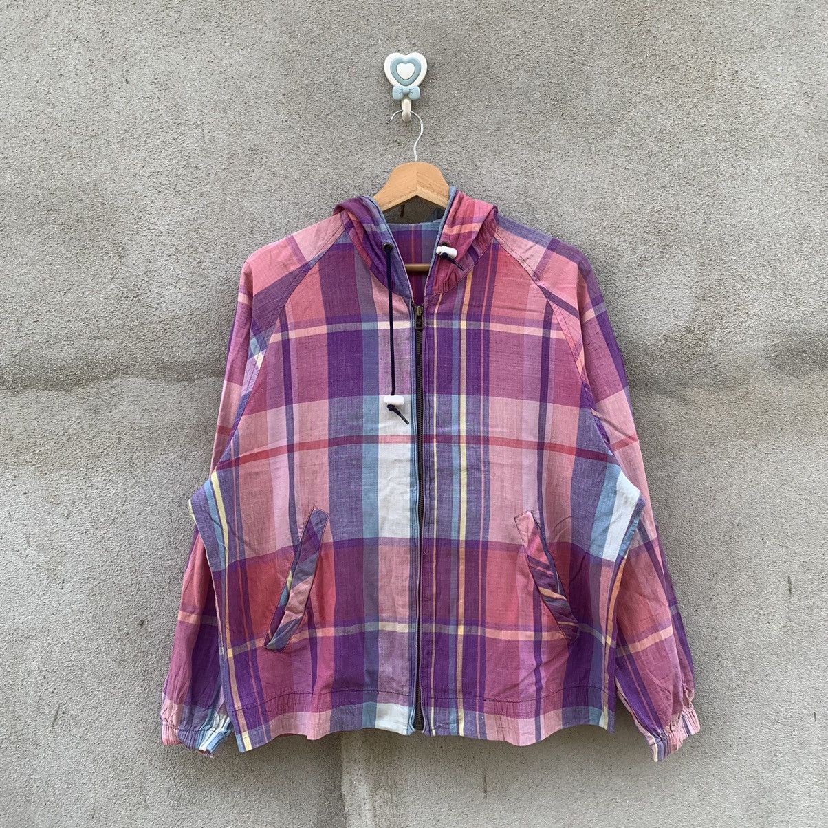 Japanese Brand × McGregor × Vintage VINTAGE MCGREGOR HOODIE TROPICAL OCEAN PLAID CHECK JACKET Size US L / EU 52-54 / 3 - 1 Thumbnail