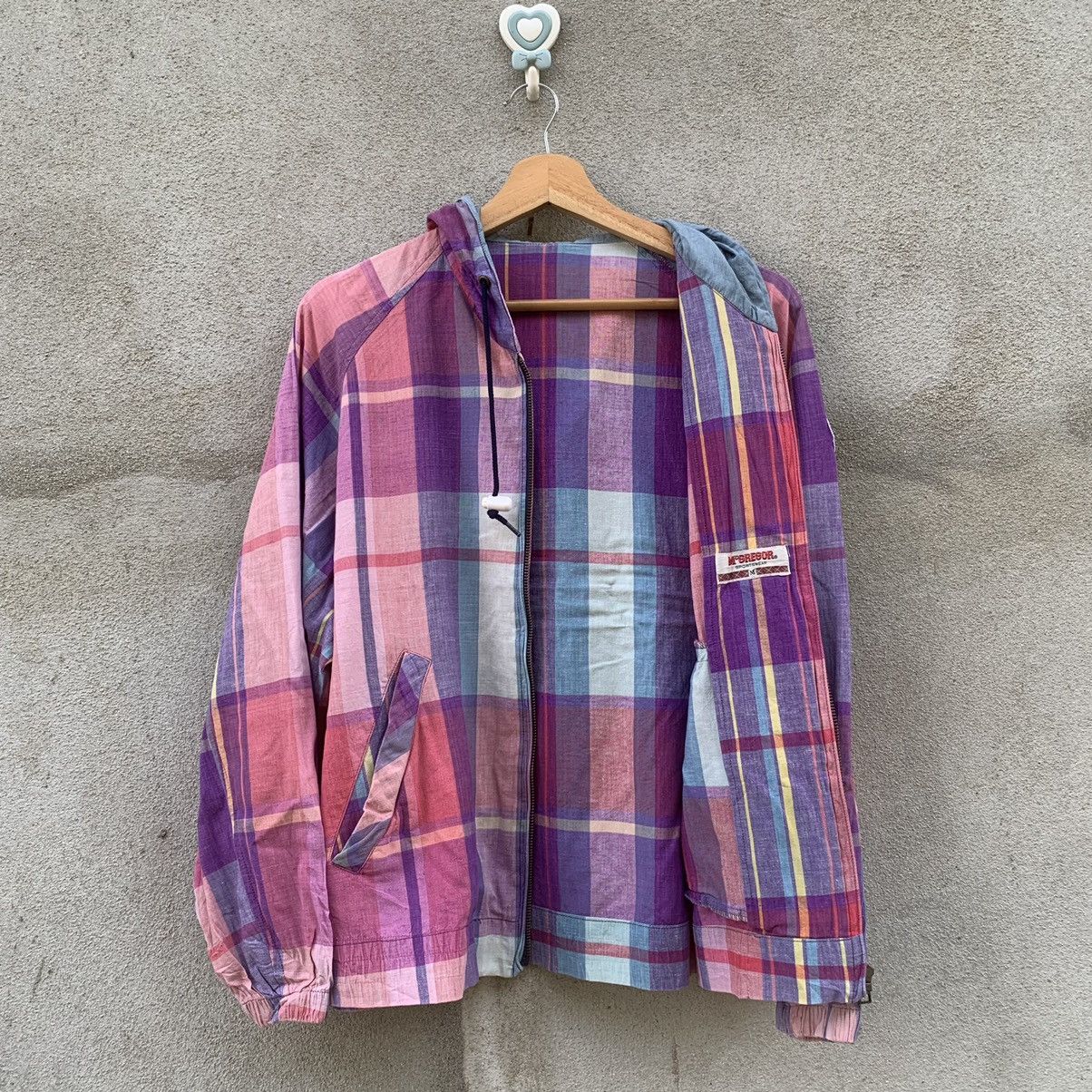 Japanese Brand × McGregor × Vintage VINTAGE MCGREGOR HOODIE TROPICAL OCEAN PLAID CHECK JACKET Size US L / EU 52-54 / 3 - 13 Thumbnail