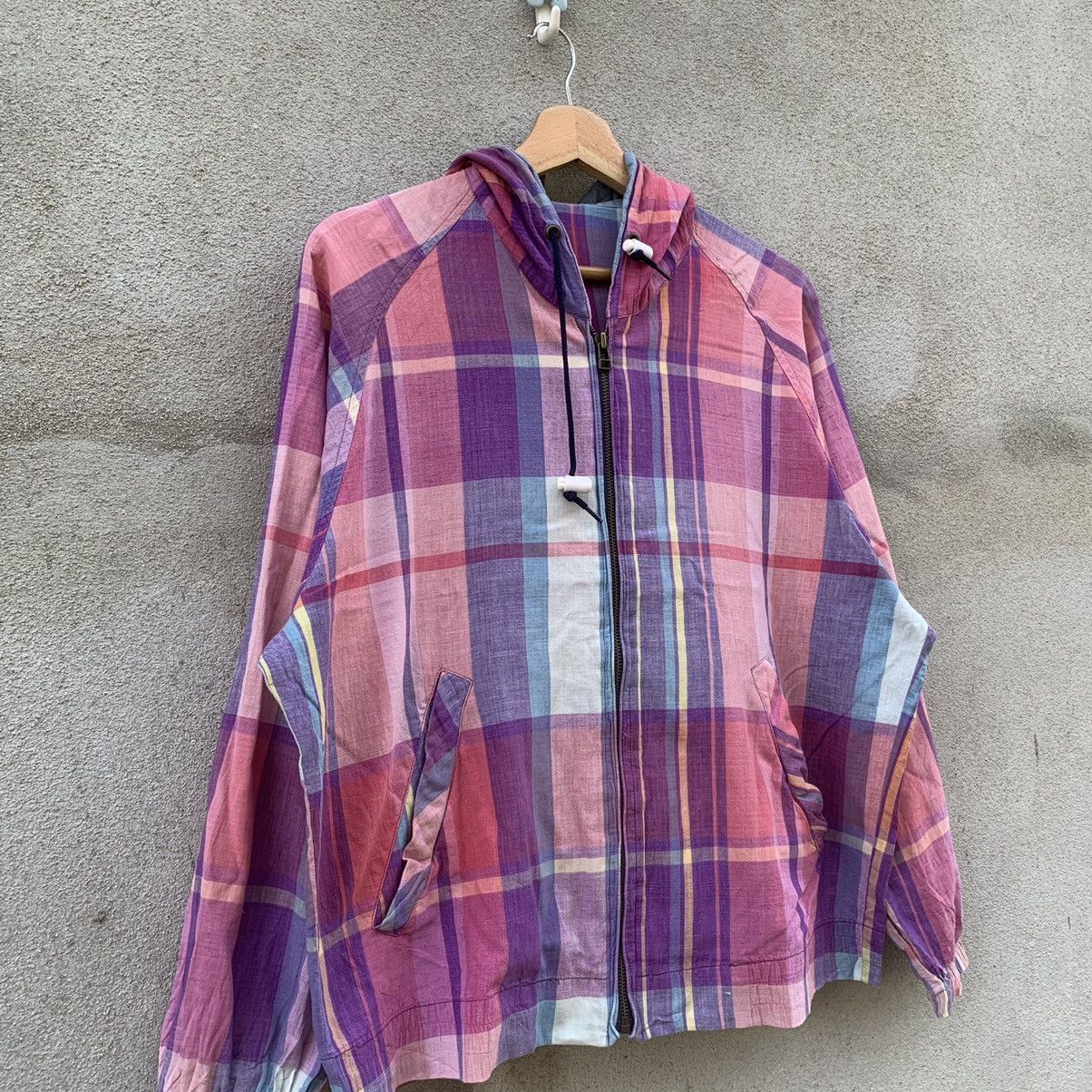 Japanese Brand × McGregor × Vintage VINTAGE MCGREGOR HOODIE TROPICAL OCEAN PLAID CHECK JACKET Size US L / EU 52-54 / 3 - 2 Thumbnail