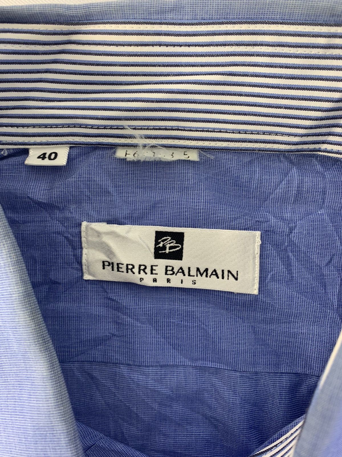 Pierre Balmain Pierre Balmain Paris Simple Button Up Shirt Single Pocket Size US L / EU 52-54 / 3 - 4 Thumbnail