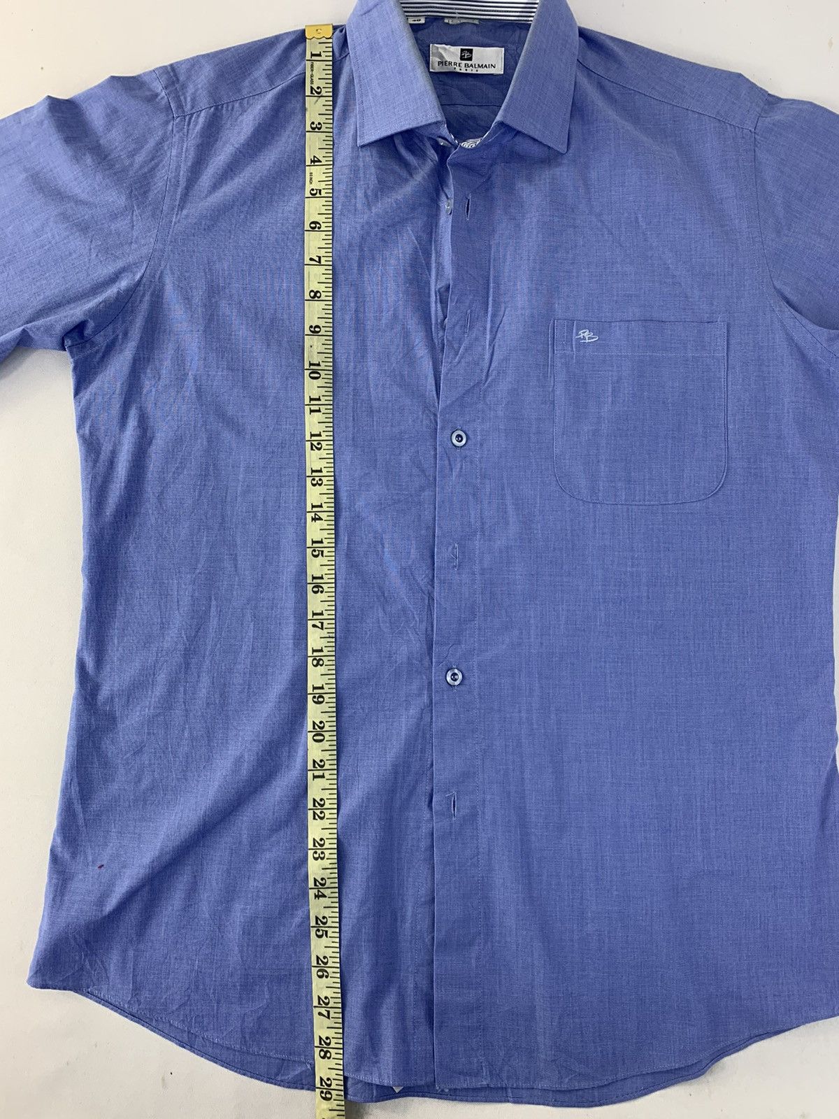 Pierre Balmain Pierre Balmain Paris Simple Button Up Shirt Single Pocket Size US L / EU 52-54 / 3 - 7 Thumbnail