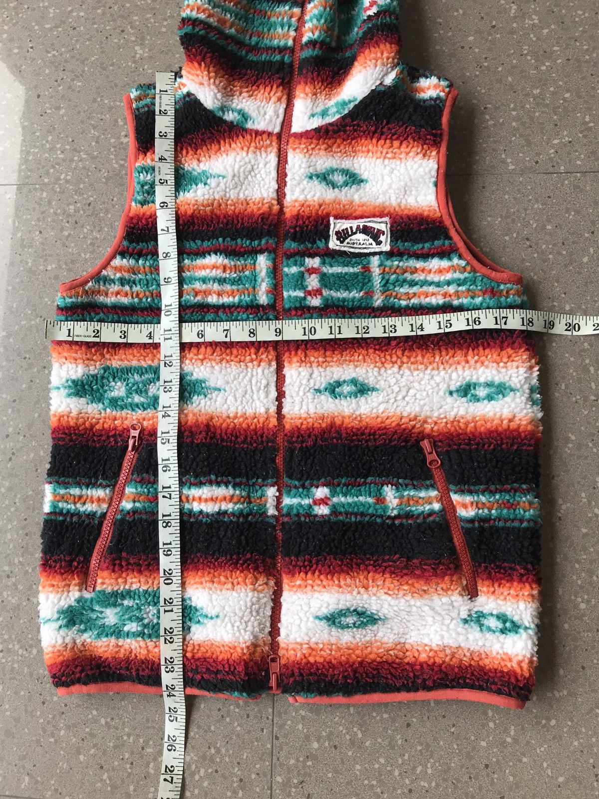 Billabong Reversibe Billabong Aztec Fleece Hoodie Vest Jacket Size US S / EU 44-46 / 1 - 9 Thumbnail
