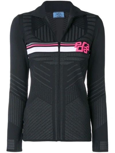 Prada Prada Logo Knit Pink Tech Top Size US S / EU 44-46 / 1 - 1 Thumbnail