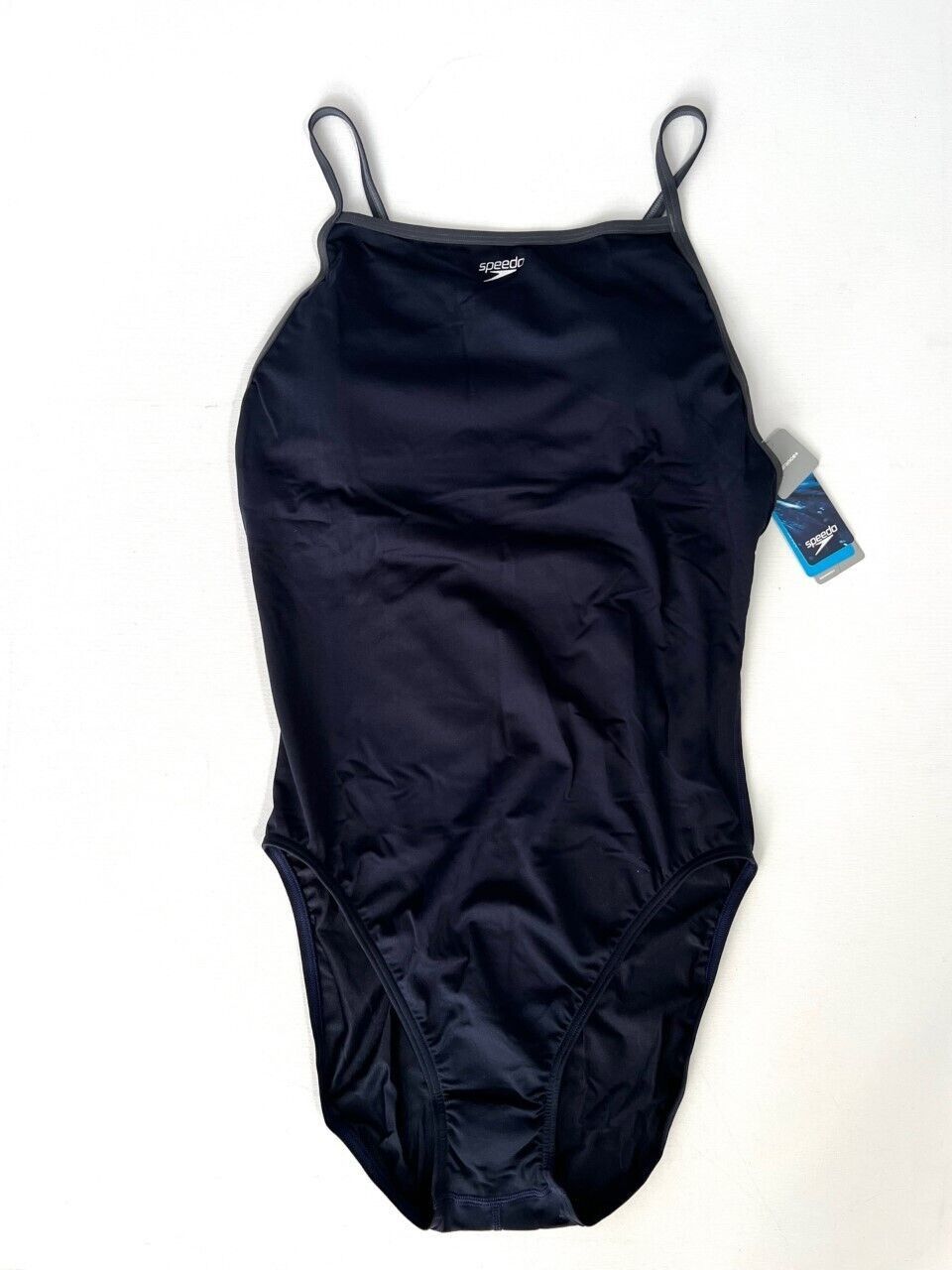 Speedo Swimsuit Racing Close Back with Bra Navy ( 16 / 42 )
