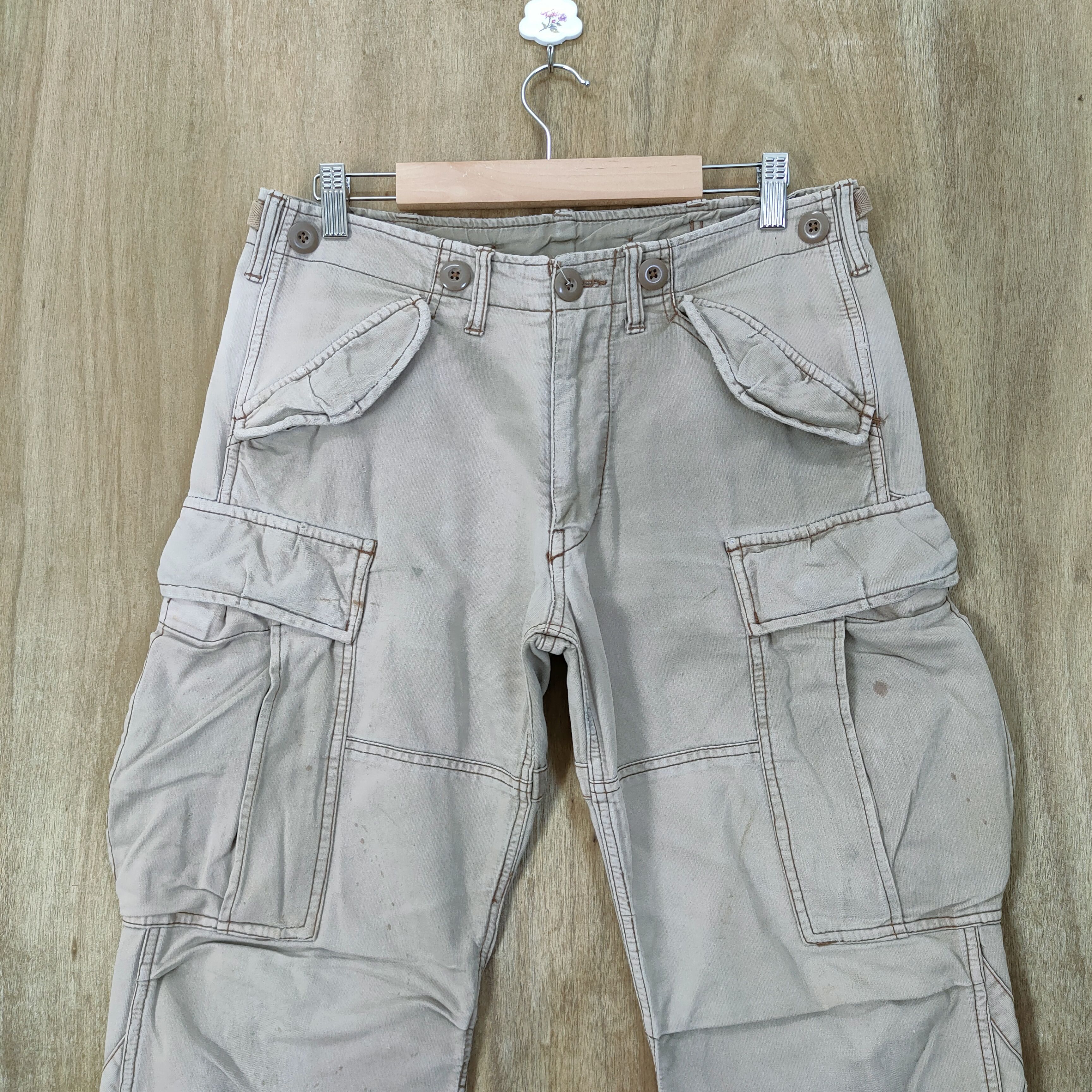 Avirex VINTAGE AVIREX FADED CARGO PANTS Size US 30 / EU 46 - 3 Thumbnail
