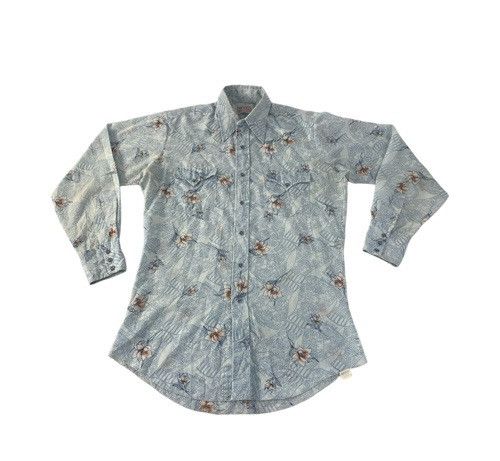 Vintage Rare H Bar C Ranchwear Long Tail Permanent Press Shirt Size US L / EU 52-54 / 3 - 1 Thumbnail