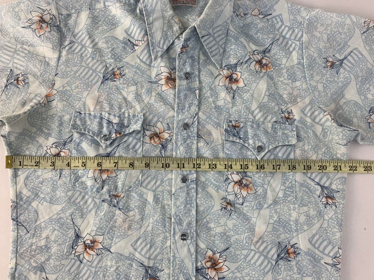 Vintage Rare H Bar C Ranchwear Long Tail Permanent Press Shirt Size US L / EU 52-54 / 3 - 6 Thumbnail