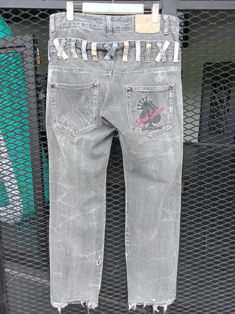 Seditionaries Japanese Brand Double Waist Distressed Denim Size US 32 / EU 48 - 9 Thumbnail