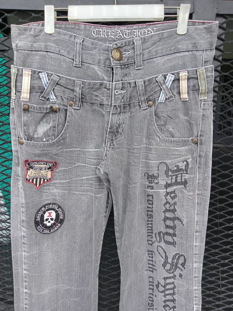 Seditionaries Japanese Brand Double Waist Distressed Denim Size US 32 / EU 48 - 2 Thumbnail
