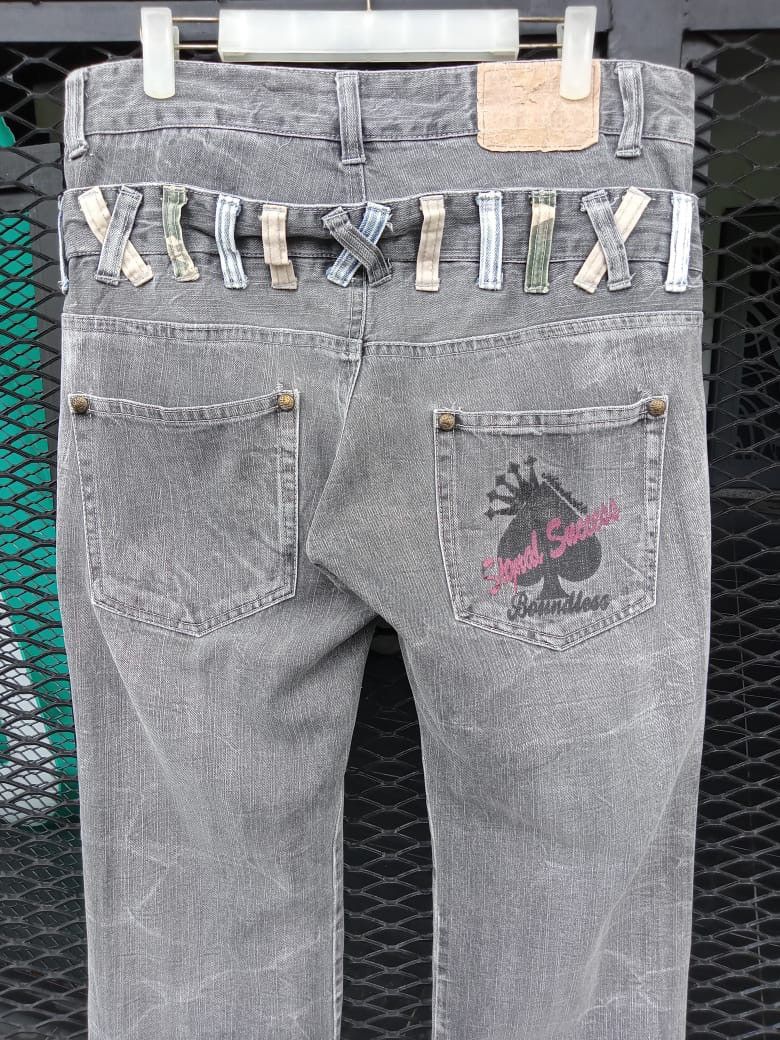 Seditionaries Japanese Brand Double Waist Distressed Denim Size US 32 / EU 48 - 10 Thumbnail