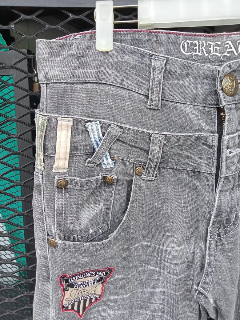 Seditionaries Japanese Brand Double Waist Distressed Denim Size US 32 / EU 48 - 4 Thumbnail