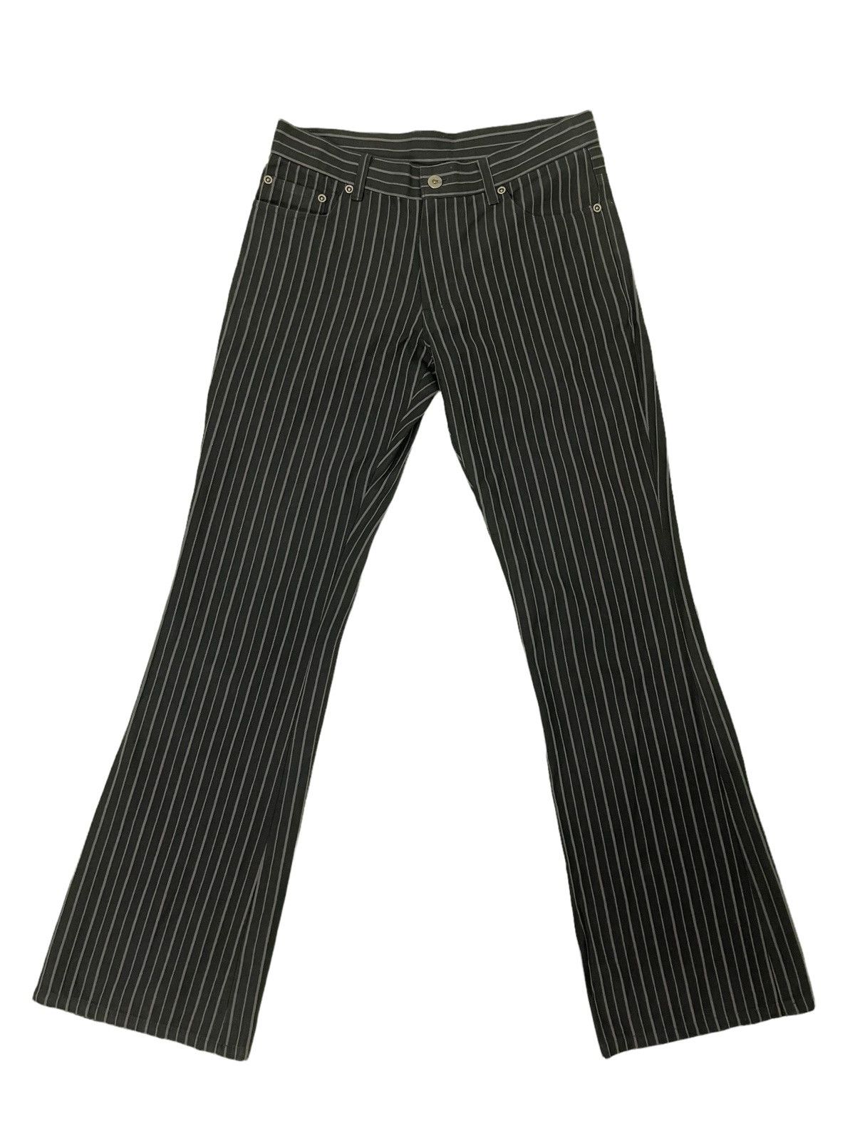 Japanese Brand Flare Jeans T.S.U Japan Striped Boot Cut 5🟦 Size US 30 / EU 46 - 2 Thumbnail