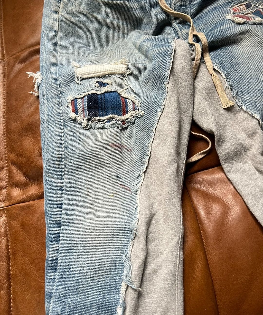 Greg Lauren Greg Lauren Patchwork trousers Size US 32 / EU 48 - 3 Thumbnail