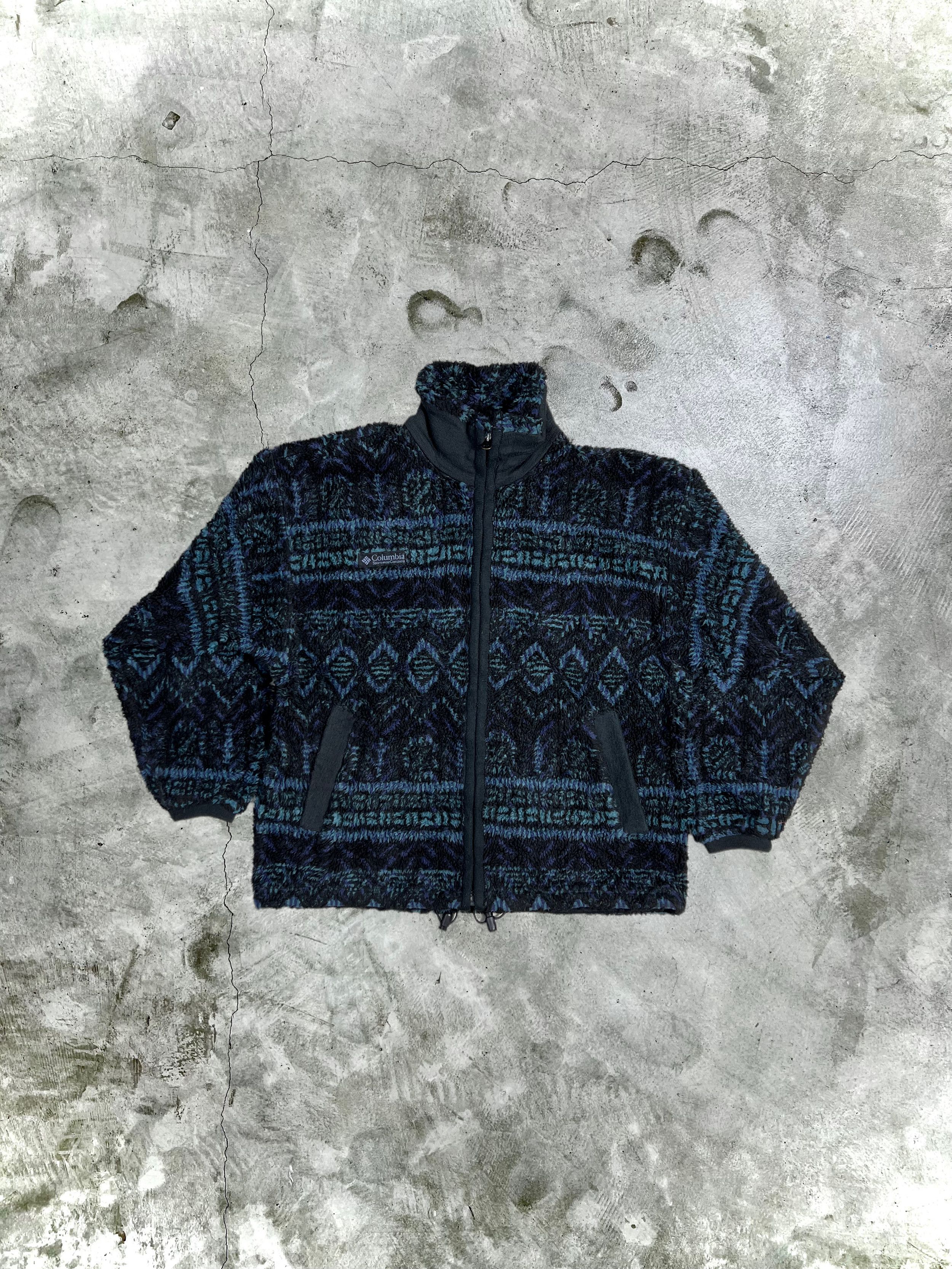 Columbia × Vintage Vintage Columbia Knit Fleece Jacket (M) JK173 Size M / US 6-8 / IT 42-44 - 1 Thumbnail