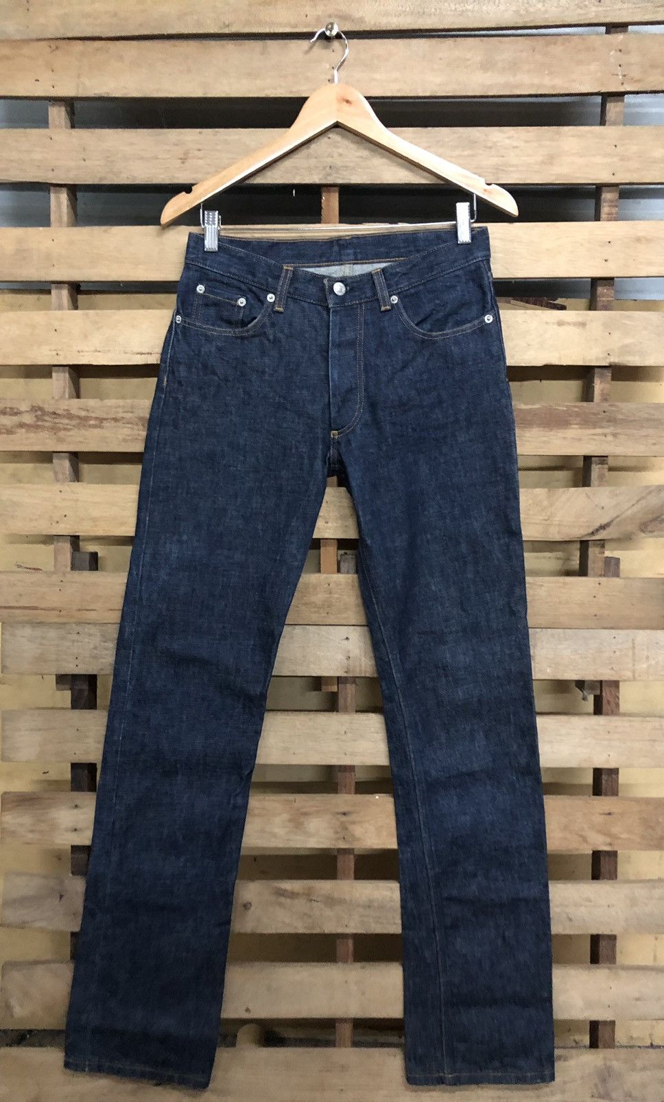 Helmut Lang Helmut Lang 1999 Classic Raw Denim Italian Cut Size US 27 - 1 Thumbnail
