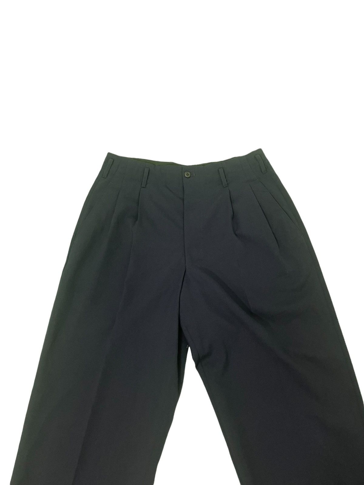 Yohji Yamamoto Yohji Yamamoto Wool Wide Trouser for Central Railway Jpn 7🟦 Size US 31 - 5 Thumbnail