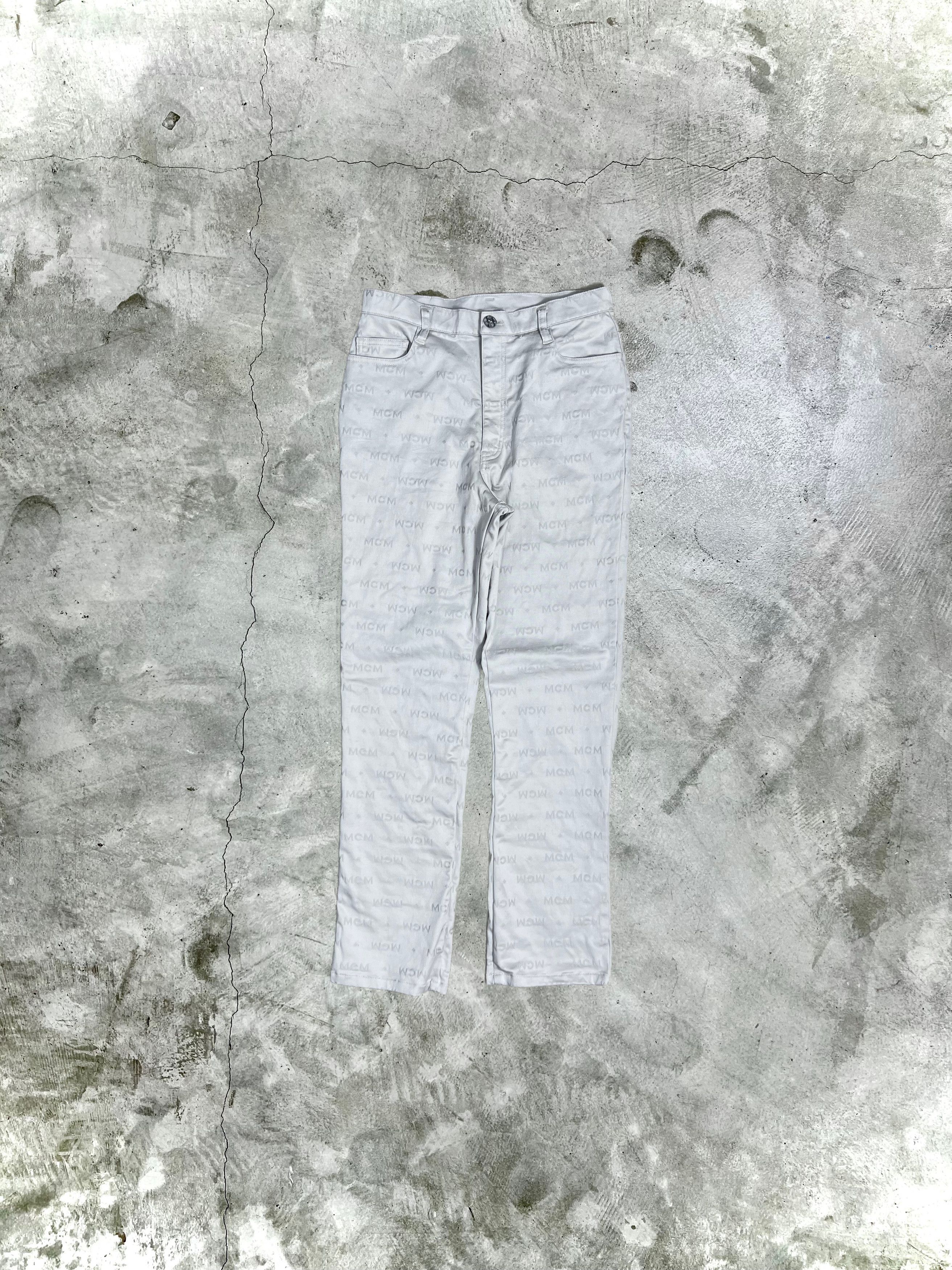 Designer × MCM Vintage MCM Legere Monogram Brand Pant JK185 Size 28" / US 6 / IT 42 - 1 Thumbnail