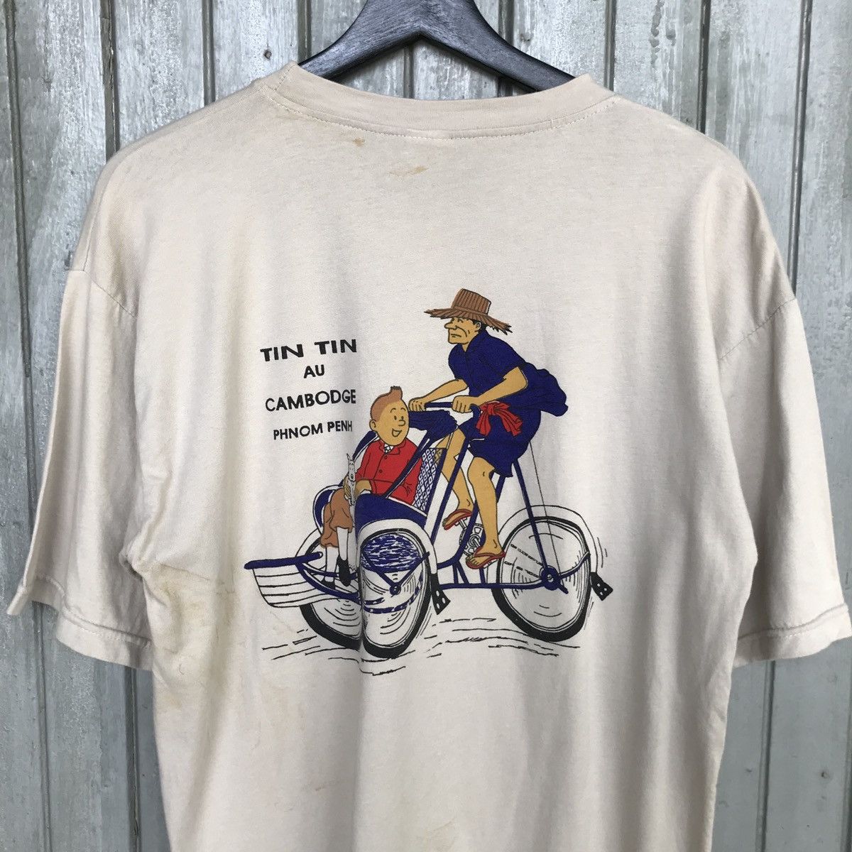 Cartoon Network × Vintage Vintage TIN TIN AU CAMBODGE MEN CLOTHING CLOTHING TSHIRT Size US L / EU 52-54 / 3 - 5 Thumbnail
