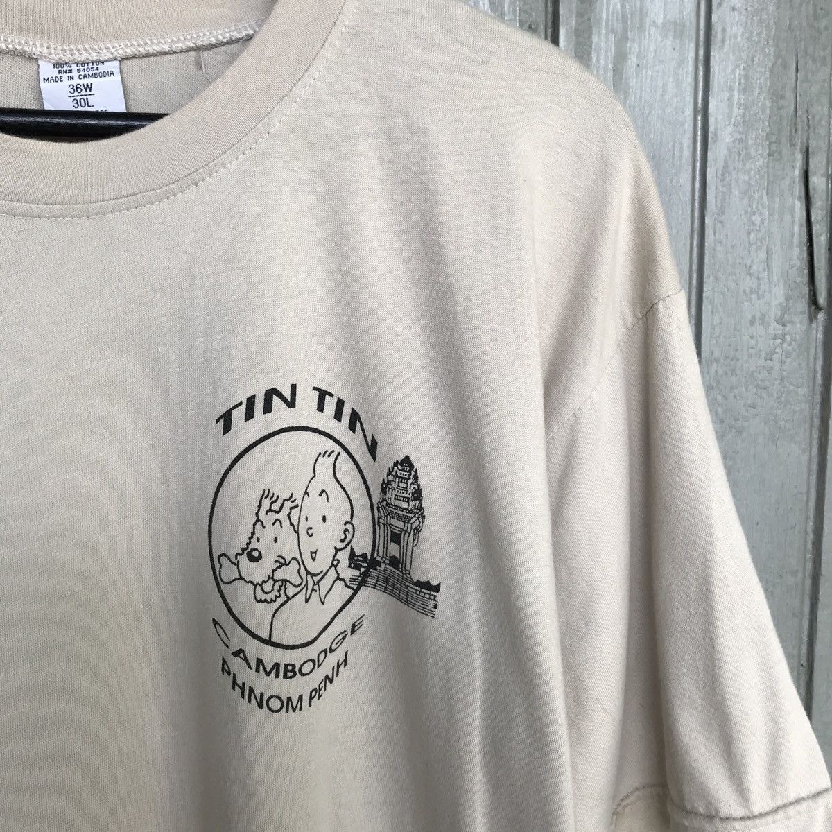 Cartoon Network × Vintage Vintage TIN TIN AU CAMBODGE MEN CLOTHING CLOTHING TSHIRT Size US L / EU 52-54 / 3 - 4 Thumbnail