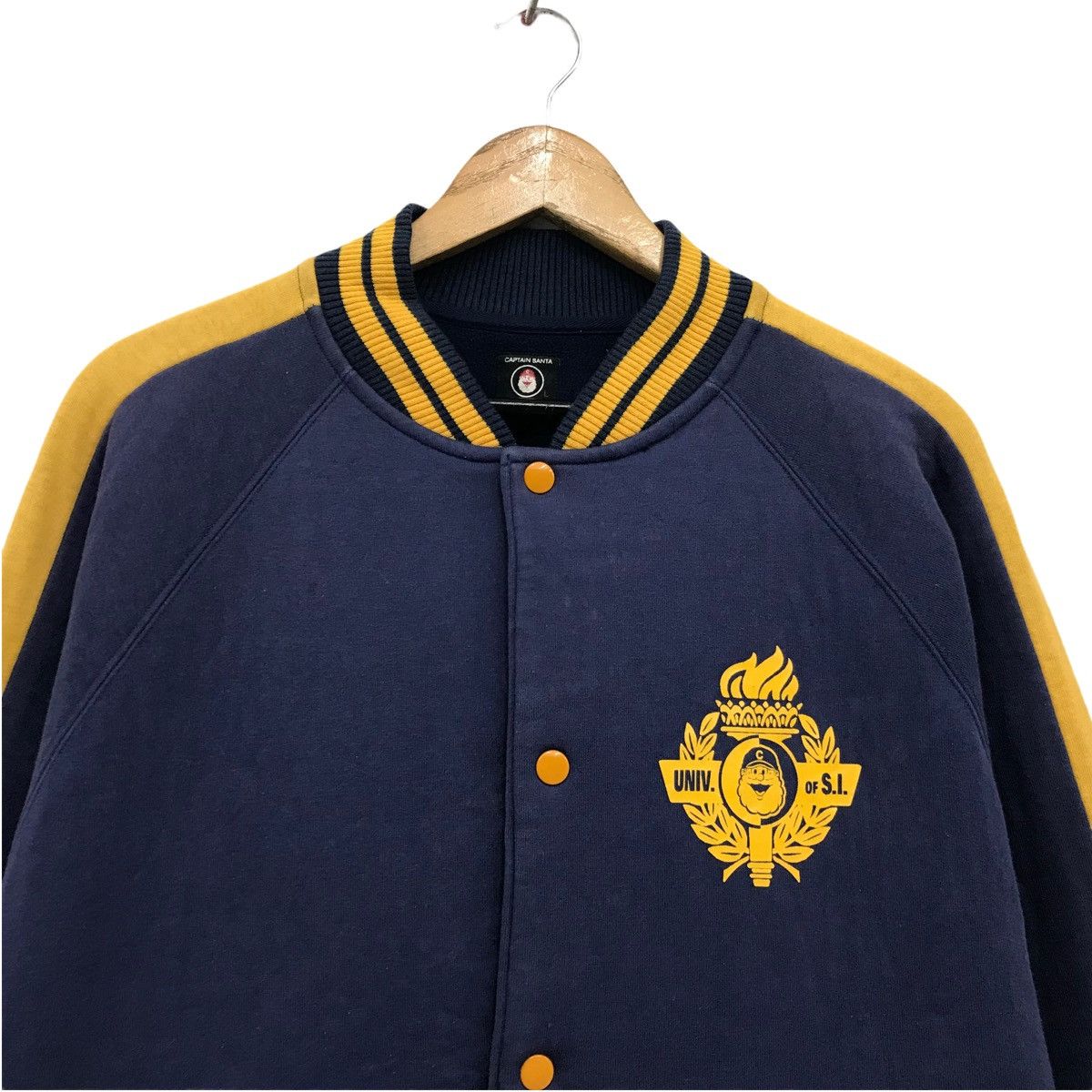 Other Vintage Varsity Jacket University Of Santa Island Size US L / EU 52-54 / 3 - 3 Thumbnail