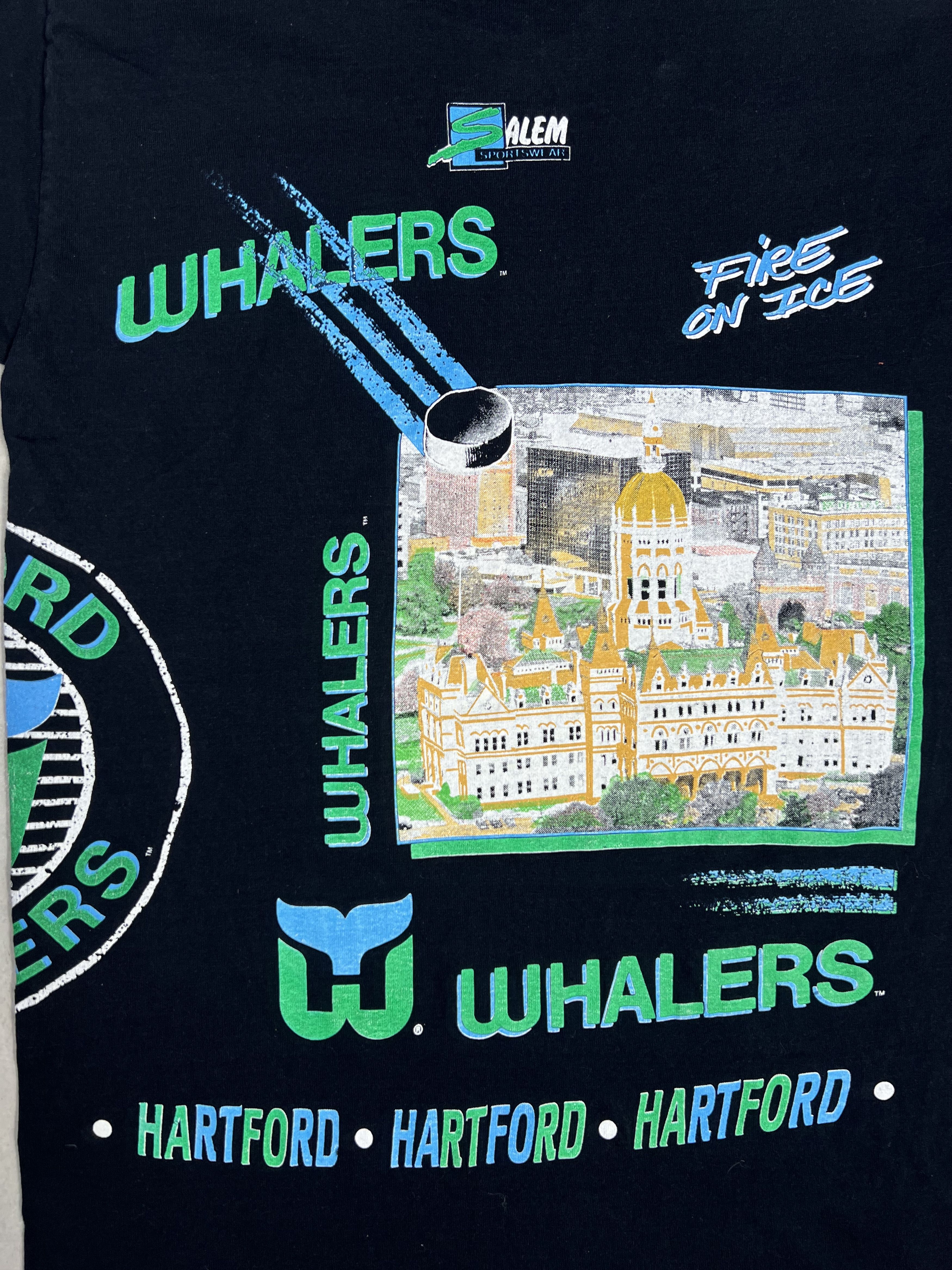 NHL Vtg 90s OVP NHL Salem Sports Hartford Whalers (M) GTMD413 Size US M / EU 48-50 / 2 - 8 Thumbnail