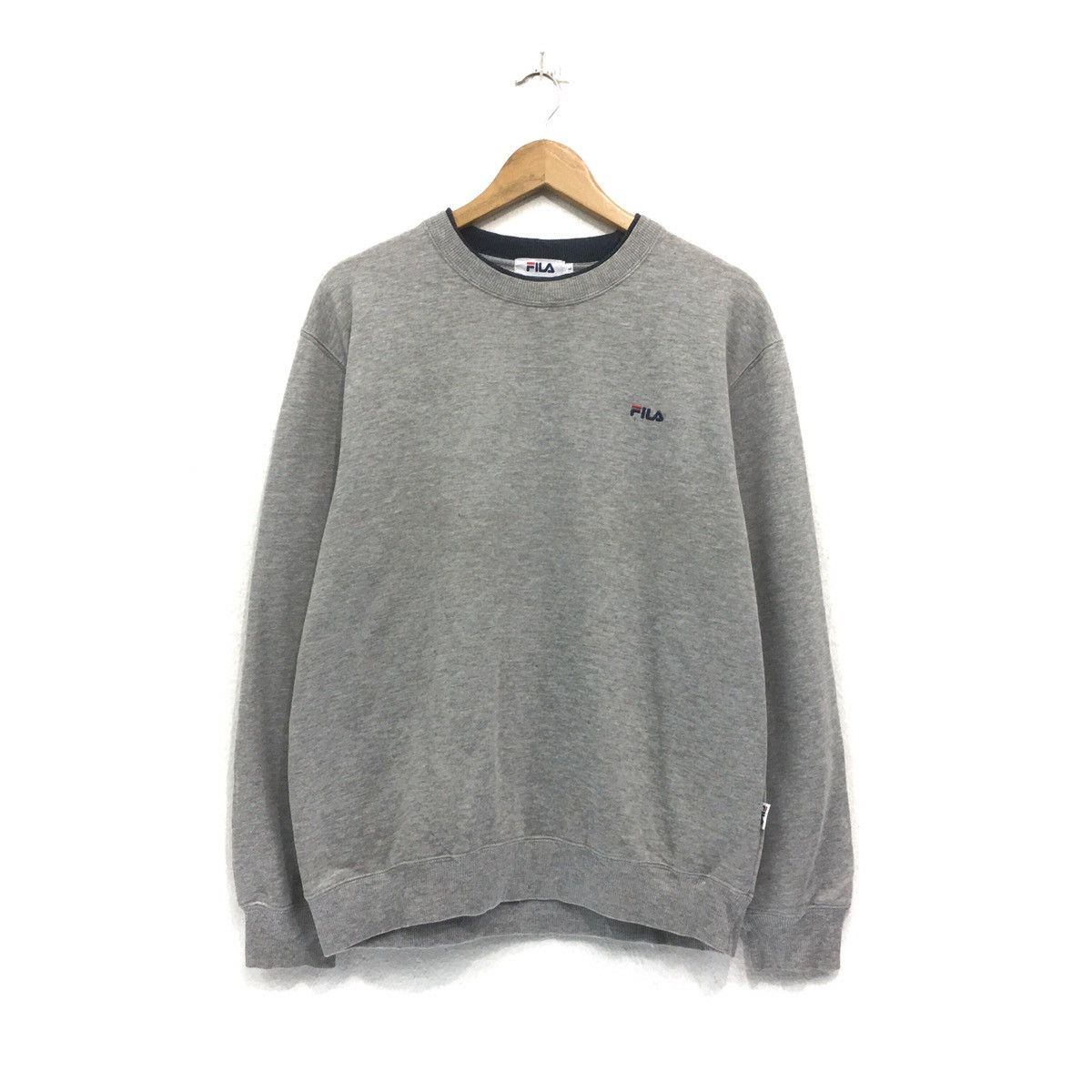FILA Sweatshirt Crewneck Small Logo Spellout FILA