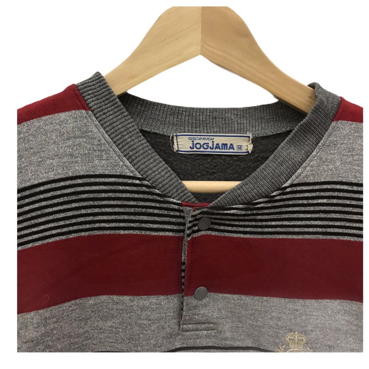 Japanese Brand × Vintage Jogjama Sweatshirt Crewneck Jogjama Stripes Design Size US M / EU 48-50 / 2 - 4 Thumbnail