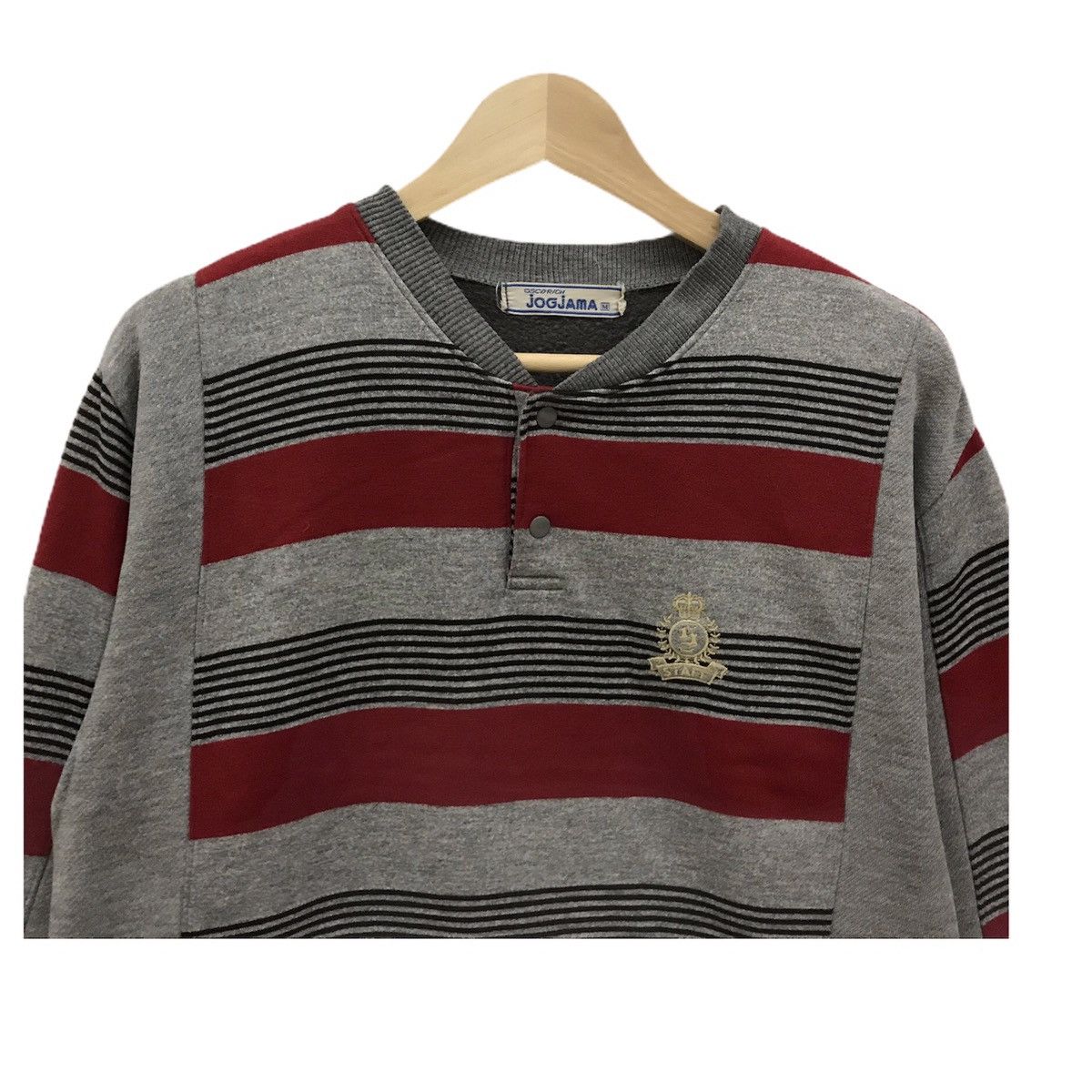Japanese Brand × Vintage Jogjama Sweatshirt Crewneck Jogjama Stripes Design Size US M / EU 48-50 / 2 - 3 Thumbnail
