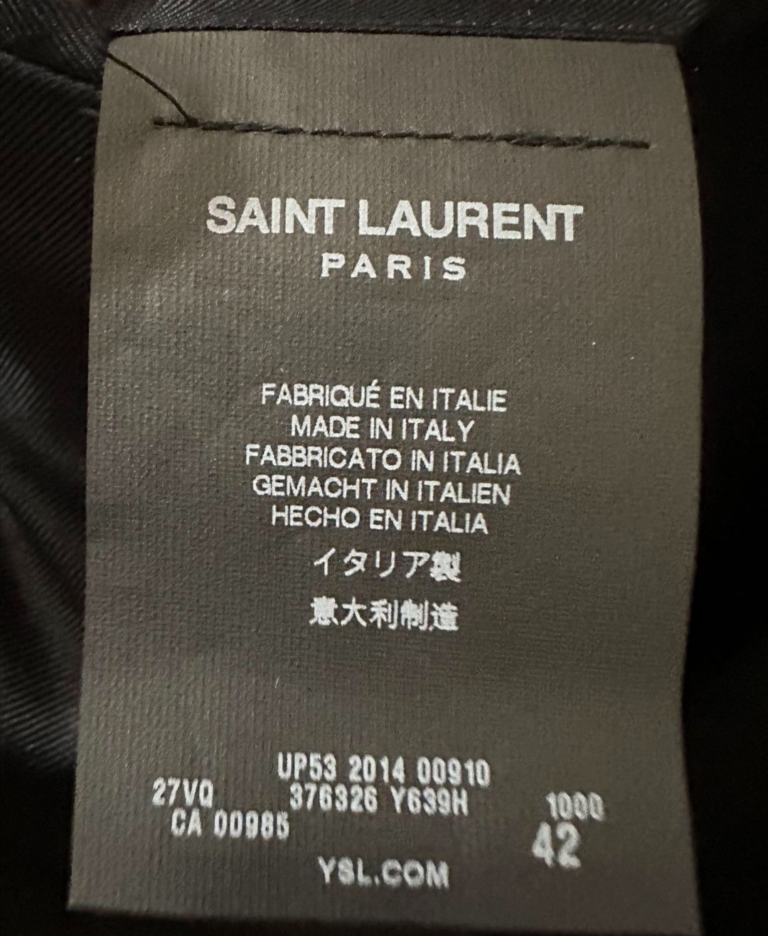 Saint Laurent Paris gold thread embroidered rhinestone collar Zhongshan suit Size US XS / EU 42 / 0 - 4 Thumbnail