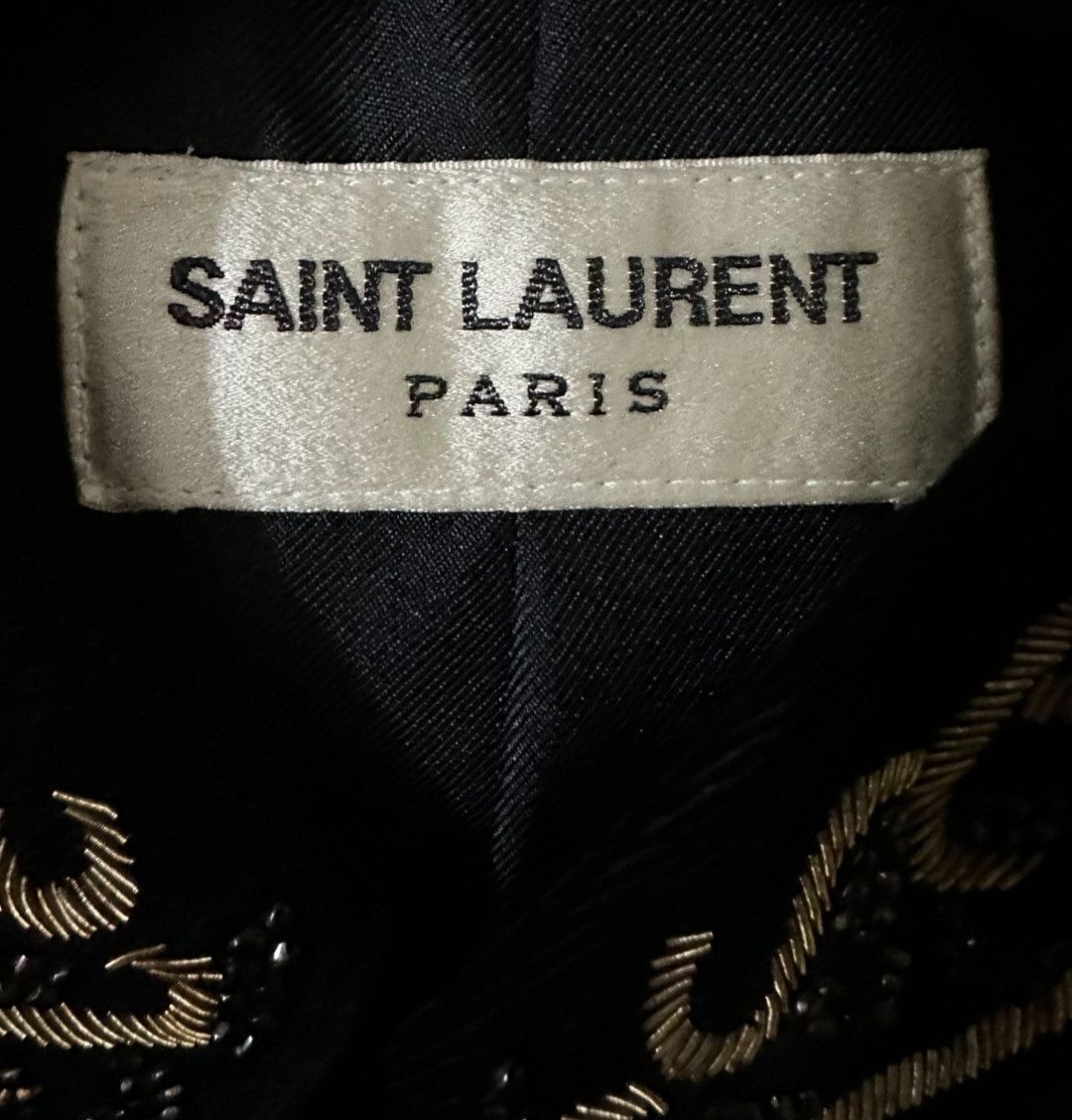Saint Laurent Paris gold thread embroidered rhinestone collar Zhongshan suit Size US XS / EU 42 / 0 - 3 Thumbnail