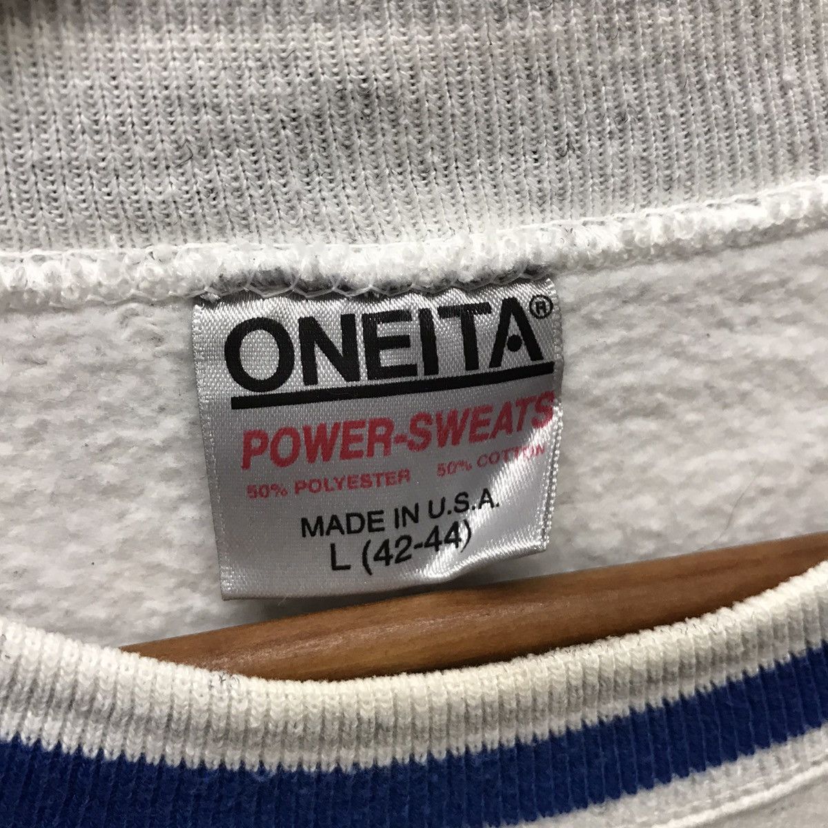 Vintage Vintage 90’s Ringger Sweatshirt Ansell Perry Oneita Tag Size US L / EU 52-54 / 3 - 6 Thumbnail