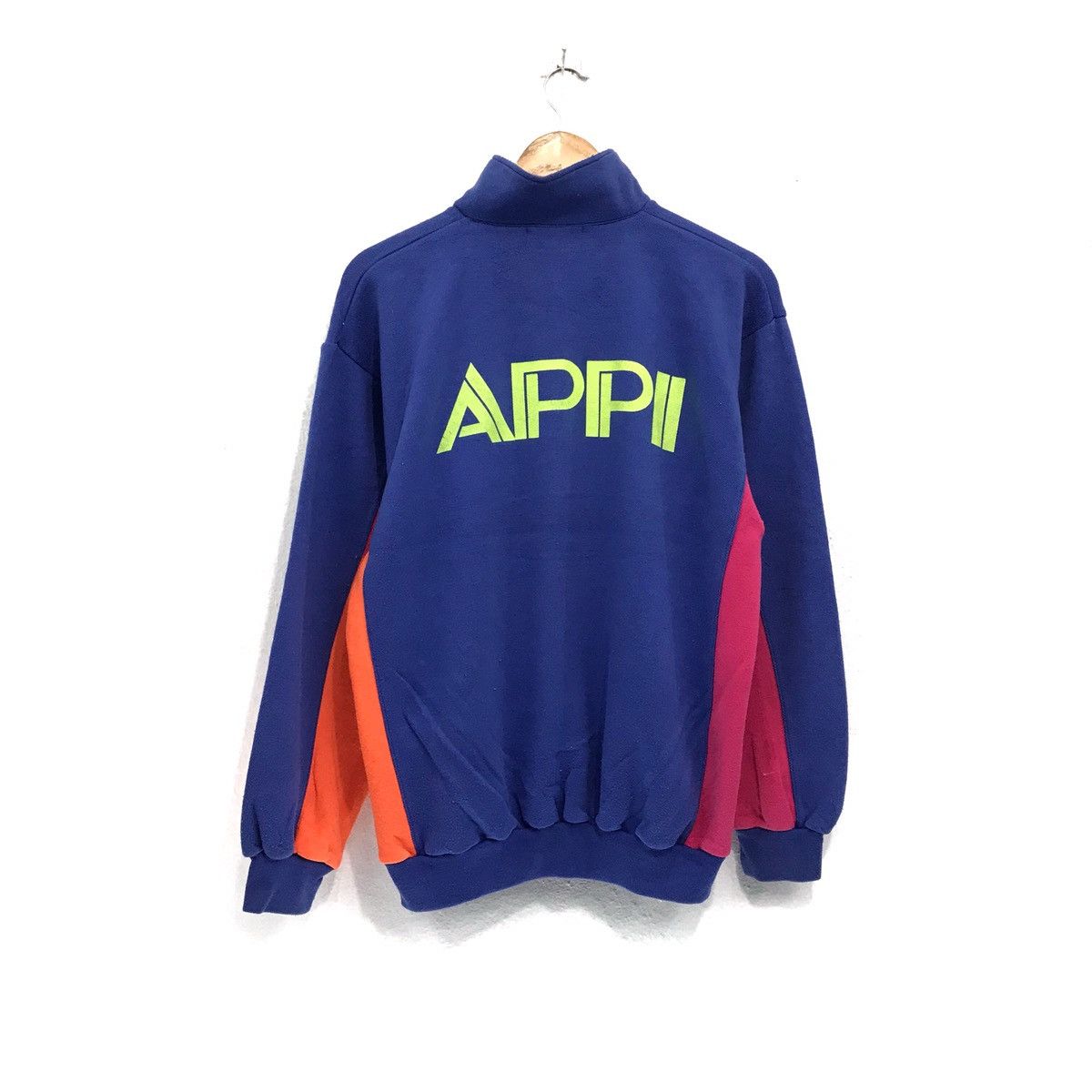 Japanese Brand × Vintage APPI Sweatshirt Half Button APPI Forerunner In Winter Size US M / EU 48-50 / 2 - 6 Thumbnail