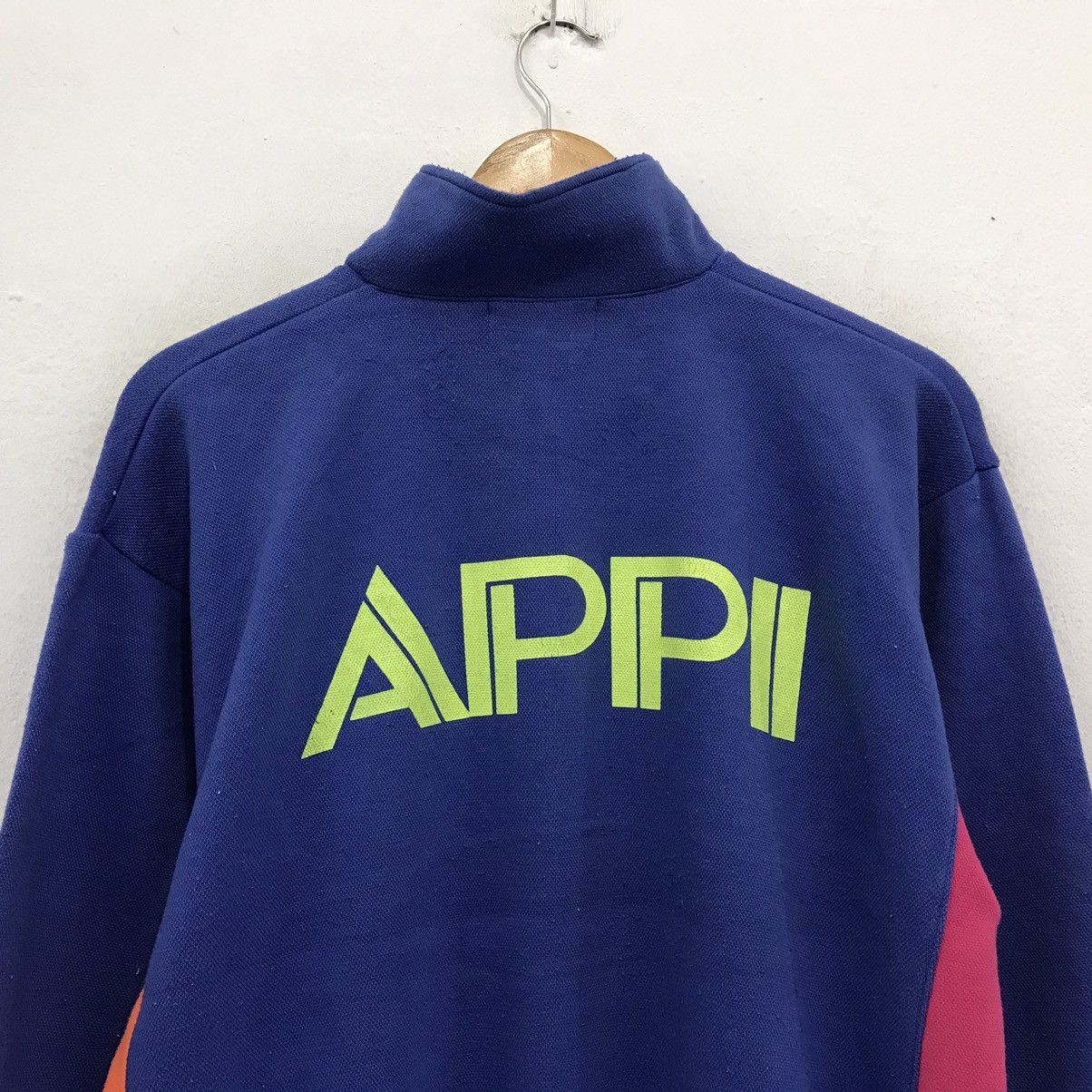 Japanese Brand × Vintage APPI Sweatshirt Half Button APPI Forerunner In Winter Size US M / EU 48-50 / 2 - 7 Thumbnail