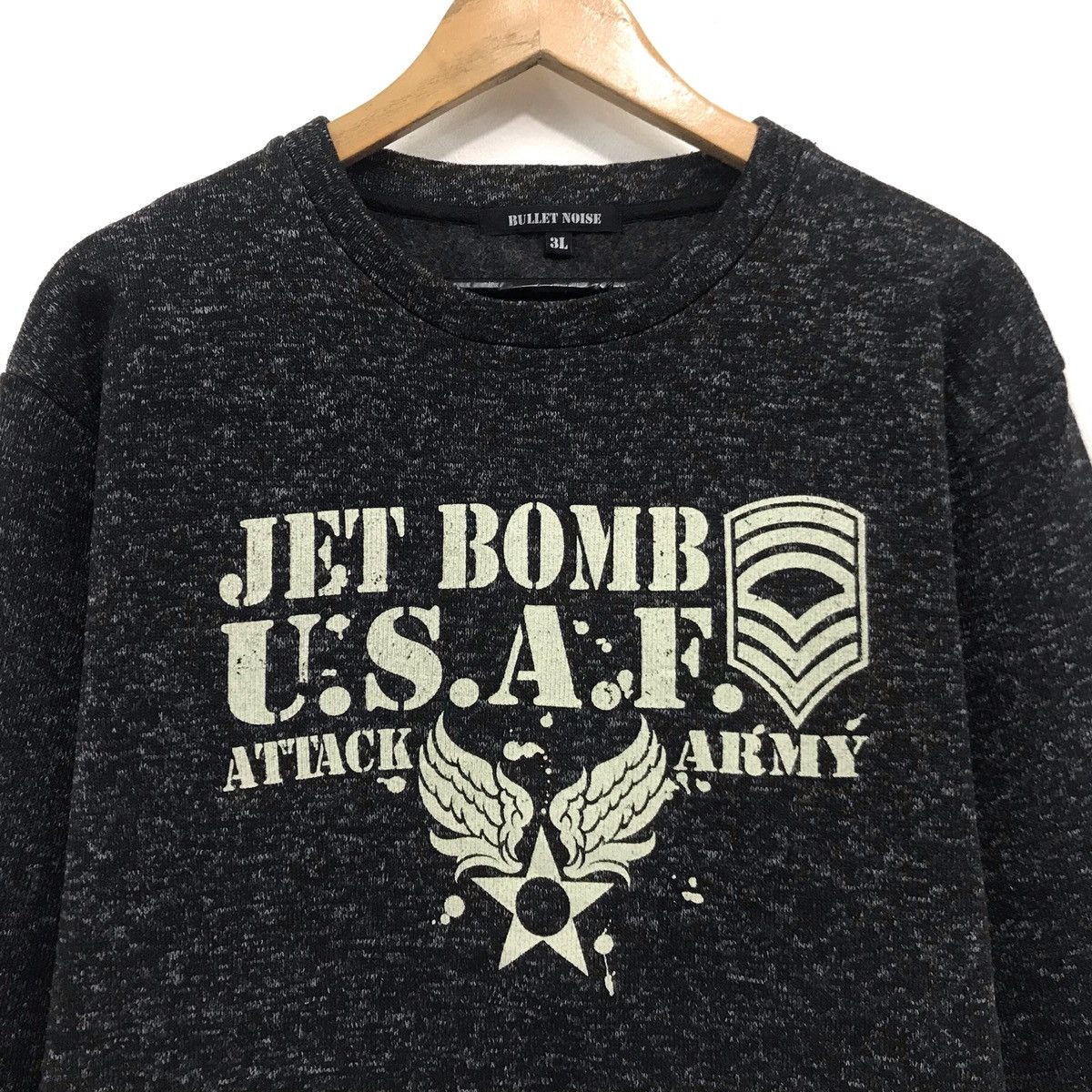 Other Vintage USAF Sweatshirt Big Logo Jet Bomb USAF Army Size US L / EU 52-54 / 3 - 2 Thumbnail