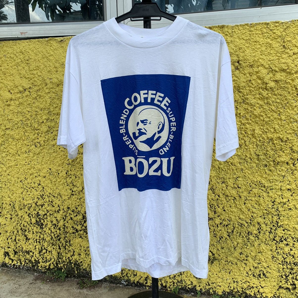 Japanese Brand BOZU Coffee super-blend white tshirt tee Size US M / EU 48-50 / 2 - 1 Thumbnail