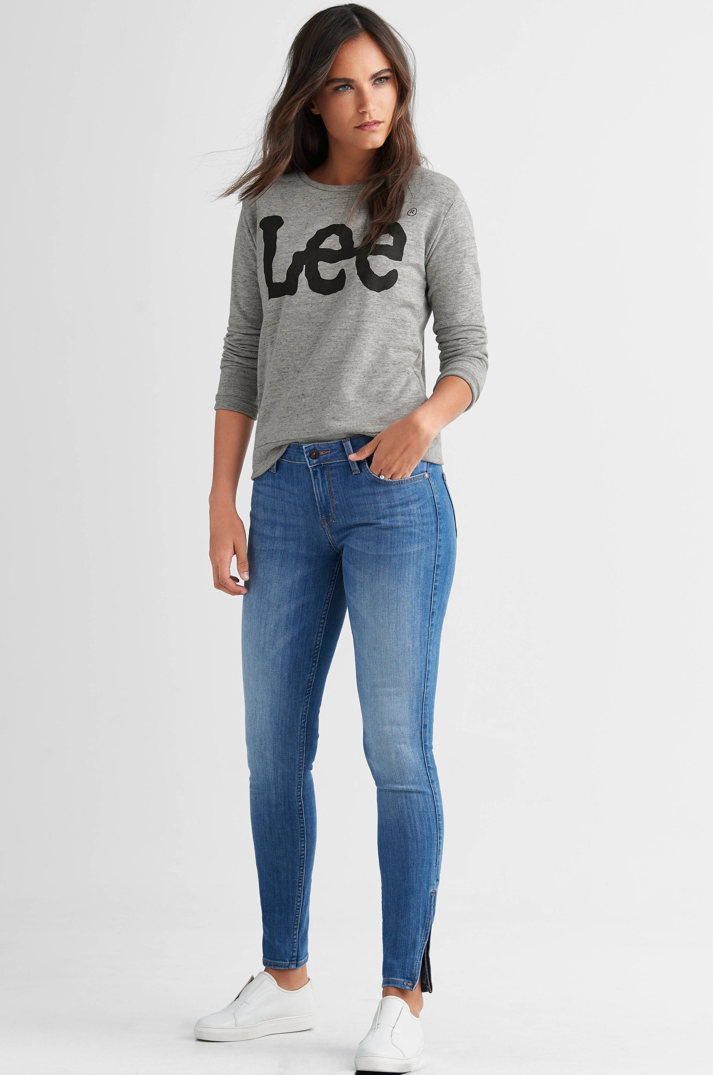 lee scarlett cropped jeans