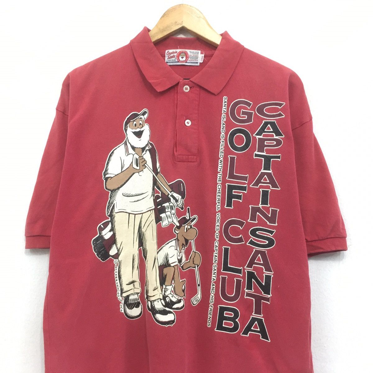 Japanese Brand × Vintage Captain Santa Polo Shirt Big Logo Captain Santa Golf Club Size US M / EU 48-50 / 2 - 2 Thumbnail