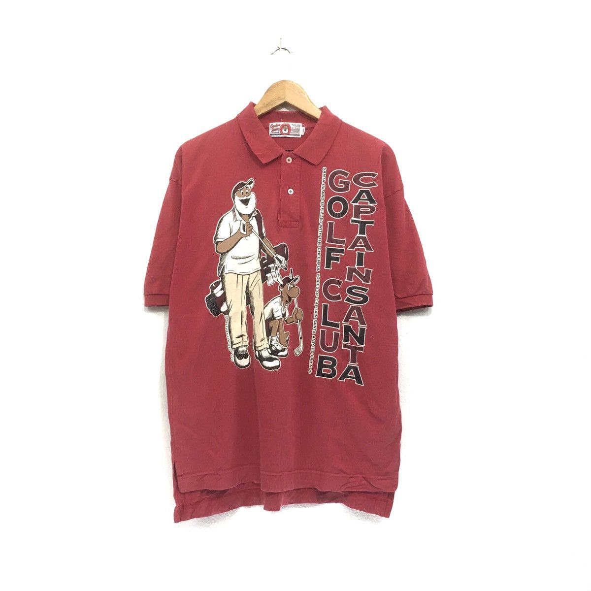 Captain Santa Polo Shirt Big Logo Captain Santa Golf Club