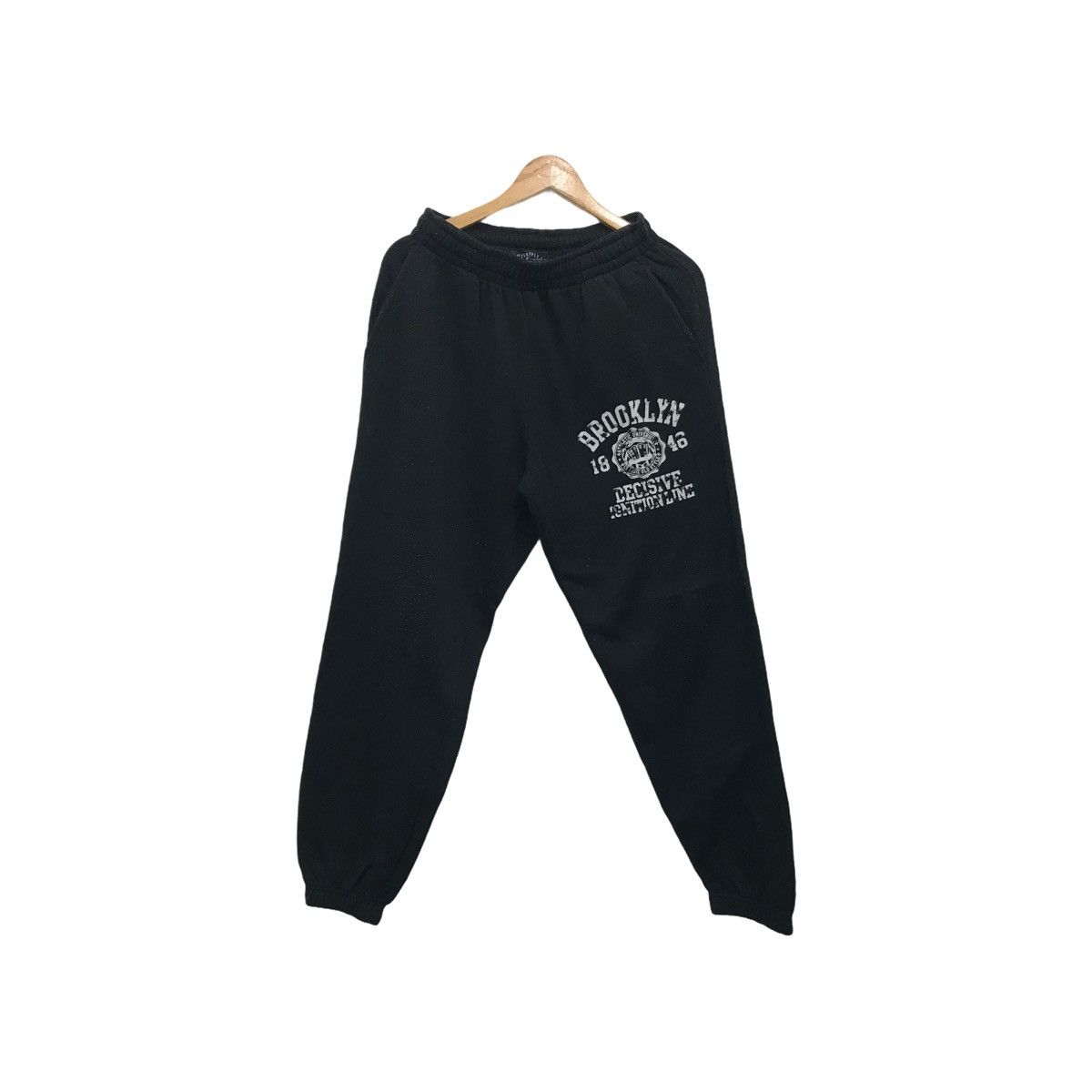Brooklyn Cloth × Vintage Vintage Brooklyn Sweatpants Big Logo Brooklyn Size US 29 - 2 Thumbnail