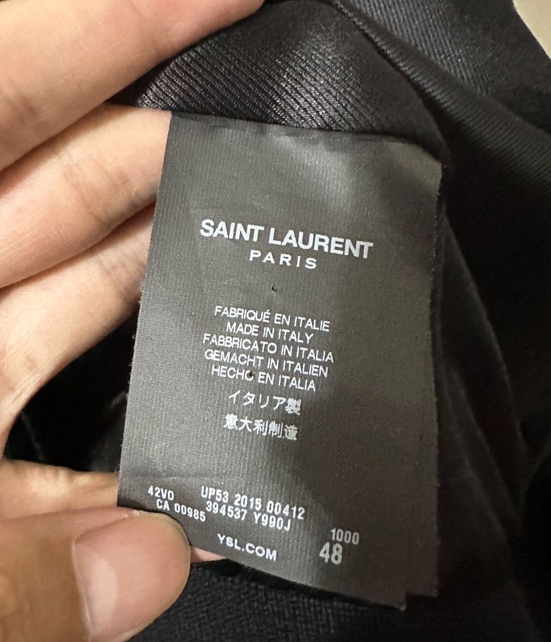 Saint Laurent Paris Saint Laurent Autumn/Winter rhinestone velvet jacket Size US M / EU 48-50 / 2 - 3 Thumbnail
