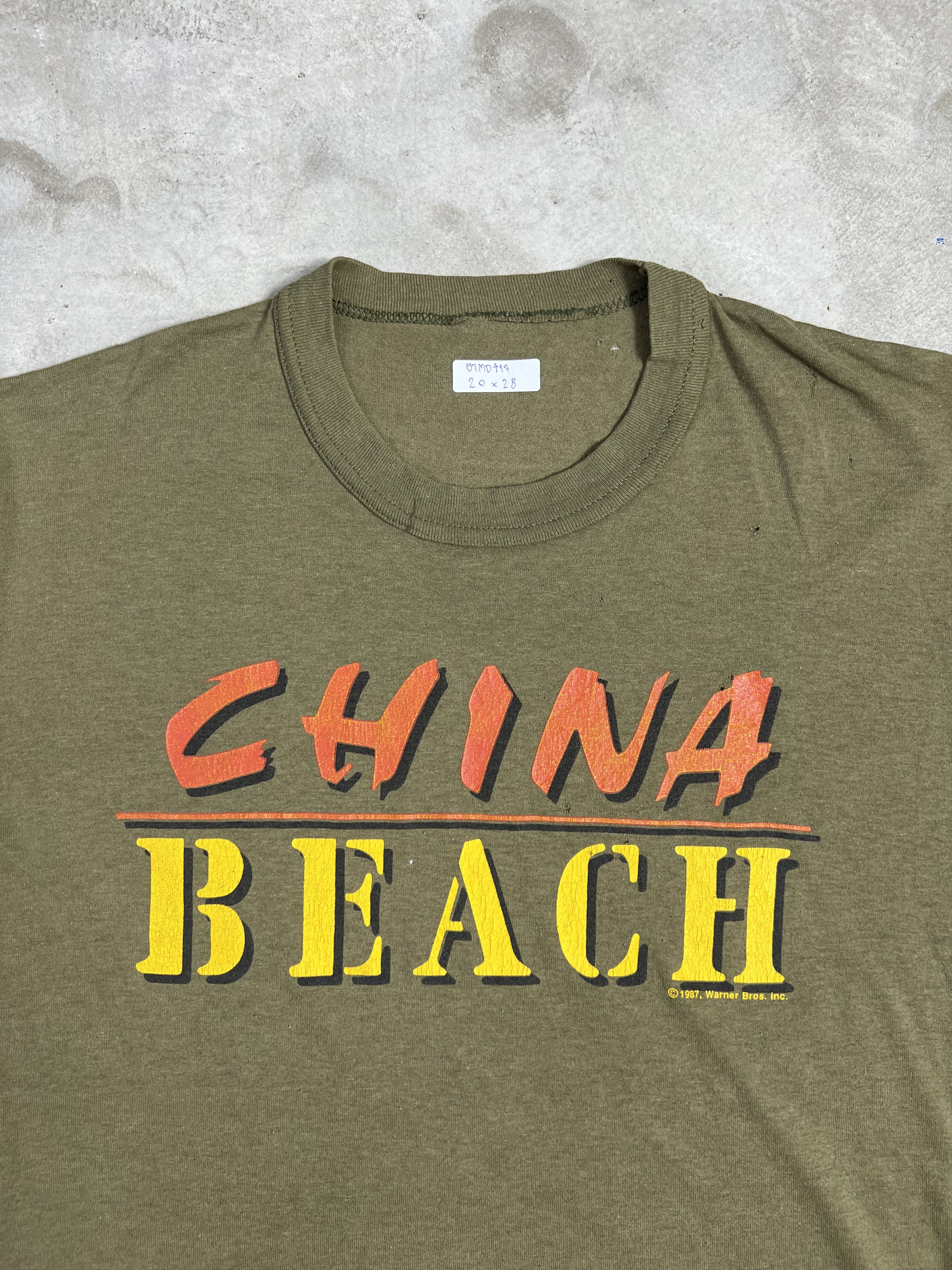Vintage Vtg 80s China Beach Warner Bros TV Series Promo (L) GTMD417 Size US L / EU 52-54 / 3 - 2 Thumbnail