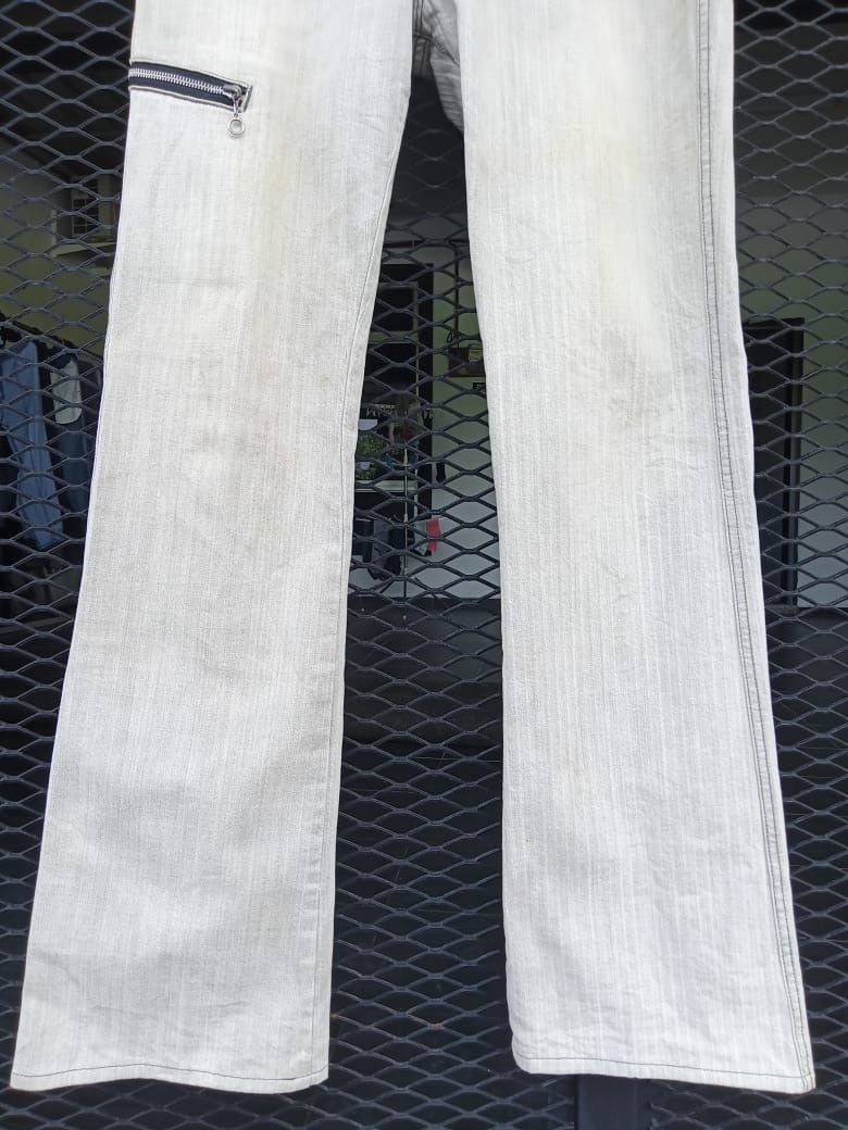 Japanese Brand × Seditionaries Flare Jeans Edge Rupert Herringbone Multipocket Denim Size US 33 - 5 Thumbnail