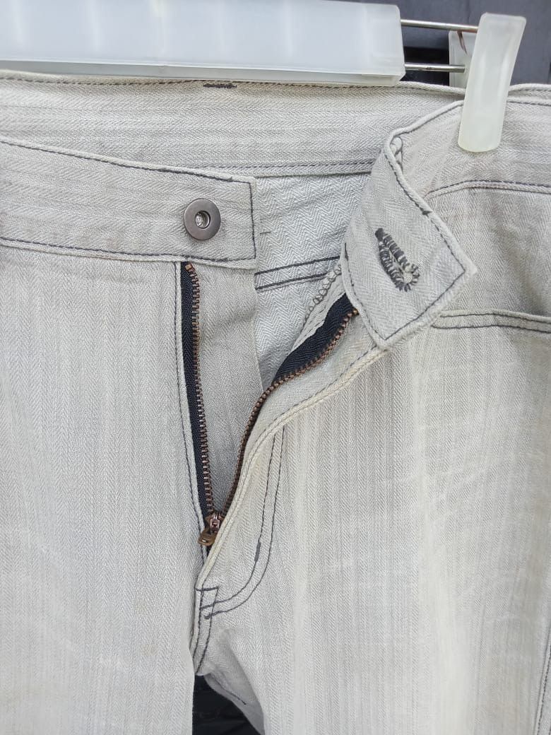 Japanese Brand × Seditionaries Flare Jeans Edge Rupert Herringbone Multipocket Denim Size US 33 - 4 Thumbnail